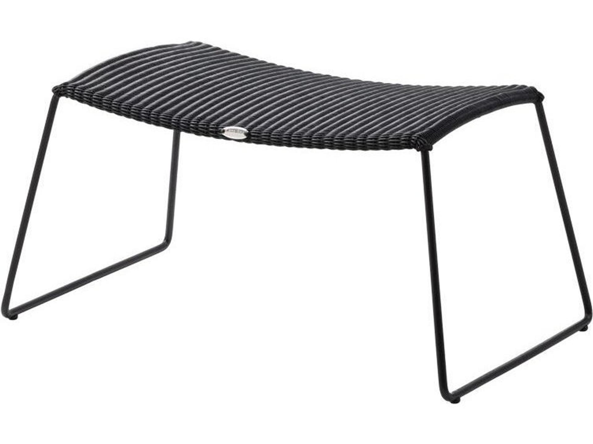 Breeze Aluminum Wicker Footstool