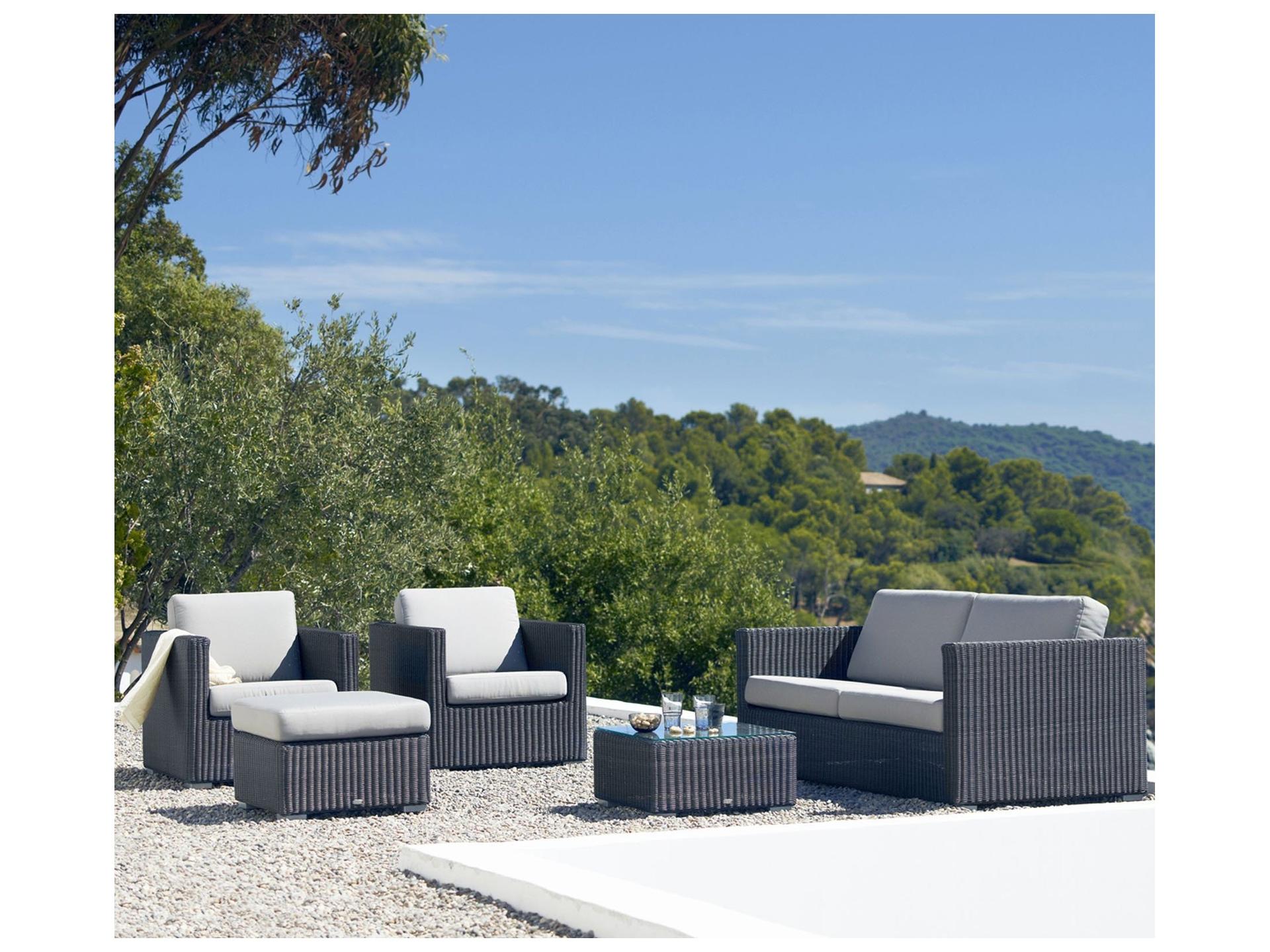 Cane Line Outdoor Chester Wicker 3-Seater Sofa