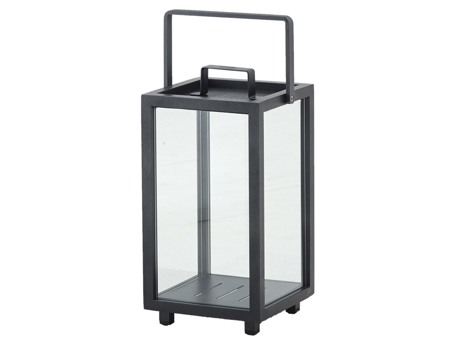 Cane-line Lighthouse Small Outdoor Lantern Lava Gray Aluminum
