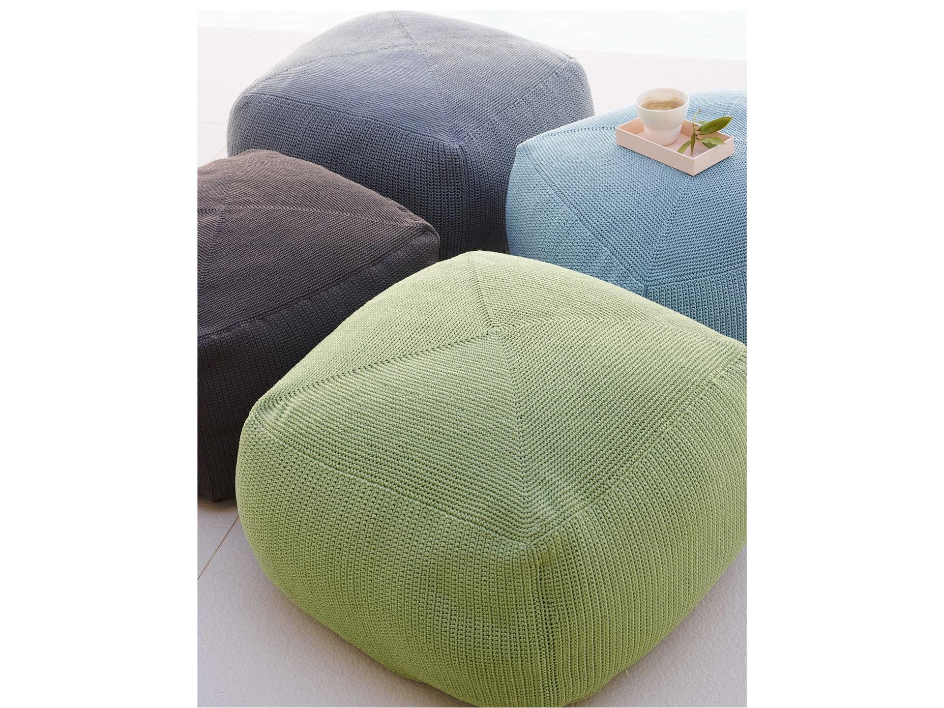 Divine Hand-Crocheted Polypropylene Footstool