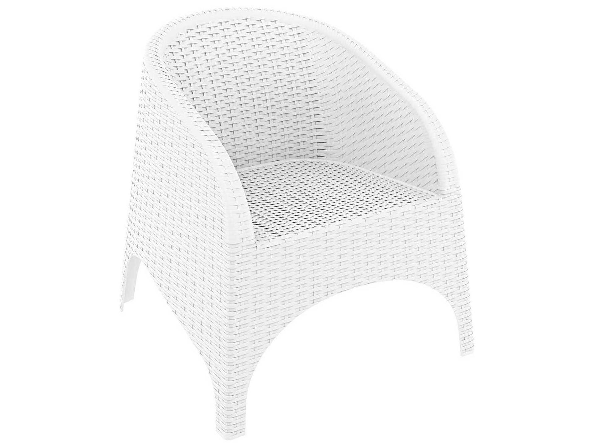 Aruba White Resin Lounge Chair