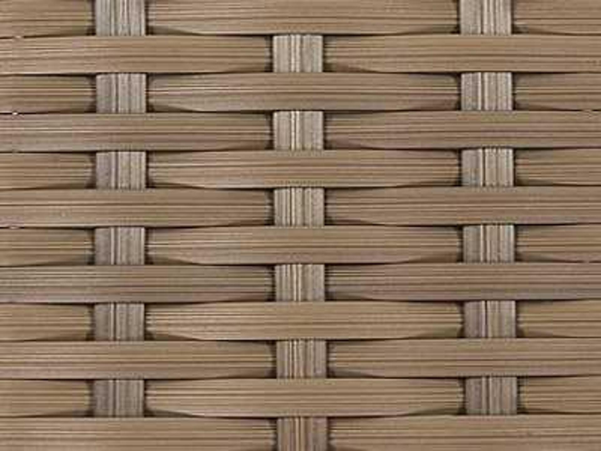Caluco 10 Tierra Wicker Mocaccino Outdoor Ottoman