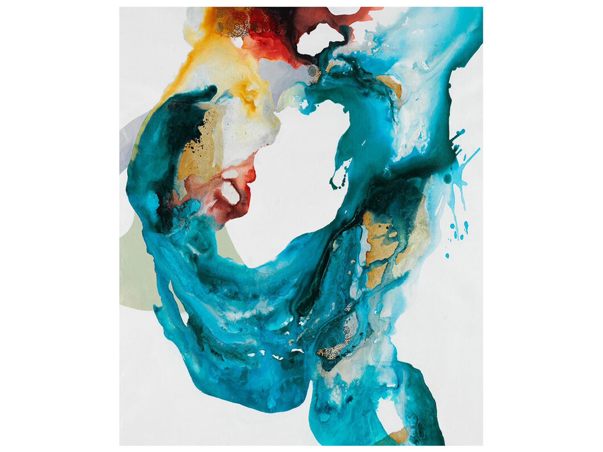 Weighted Flow II Abstract Canvas Print Wall Art