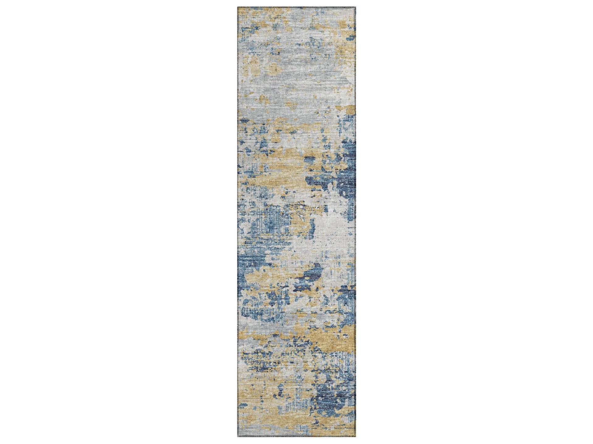 Accord Abstract Indoor Outdoor Area Rug with Non-Skid Backing