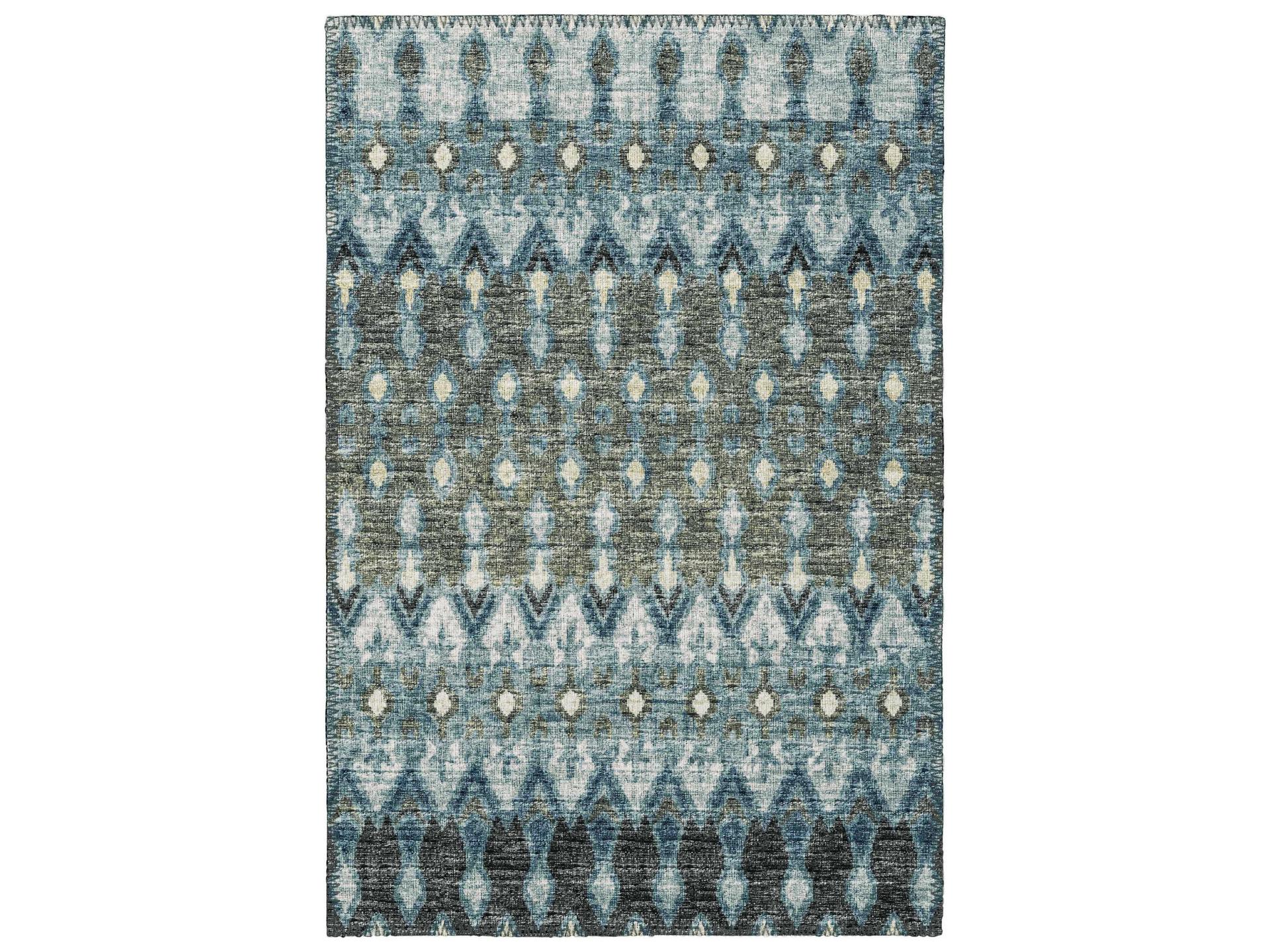 Bravado Geometric Indoor Outdoor Area Rug in Moody Palette