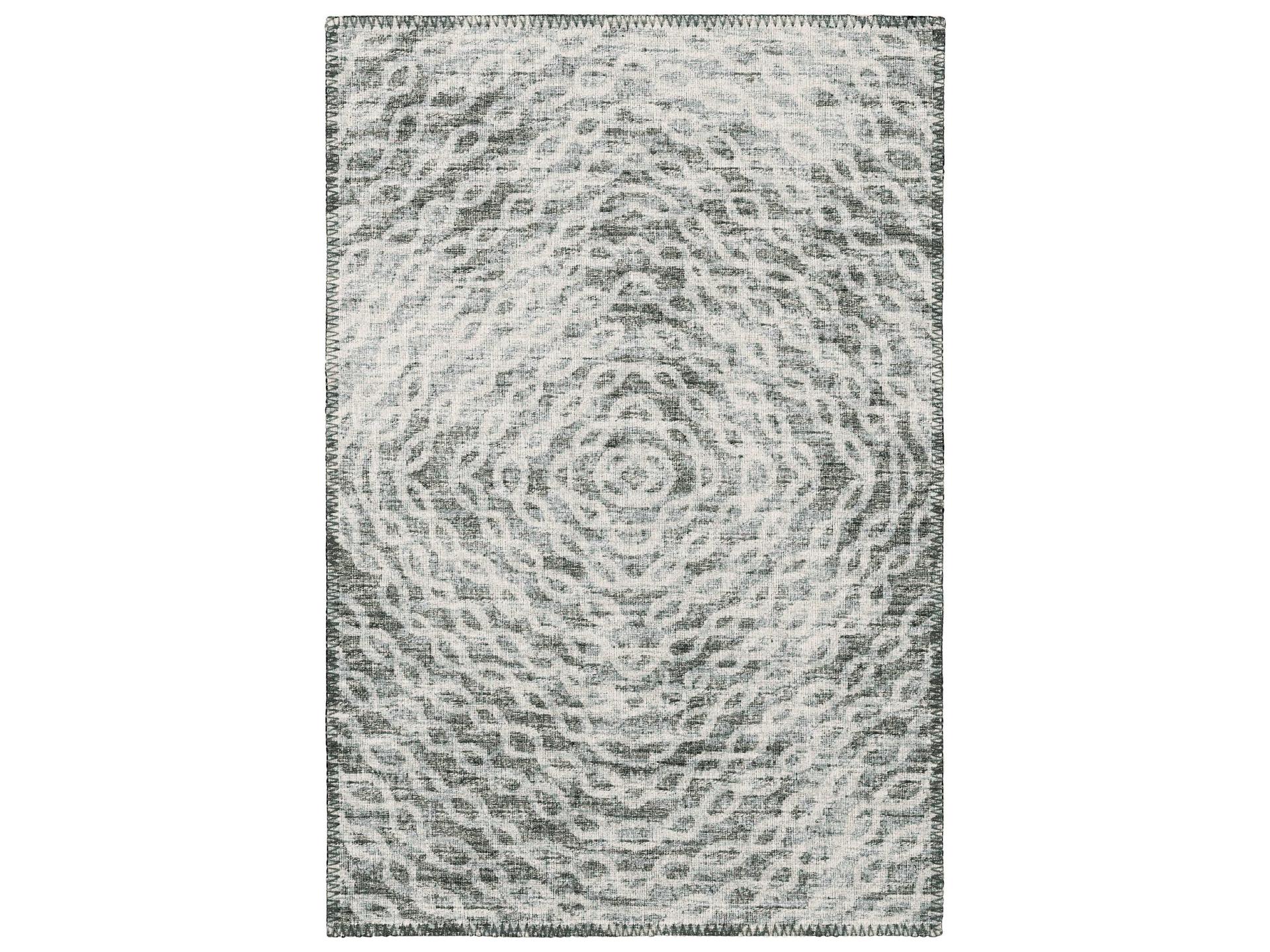 Bravado Geometric Area Rug in Ash