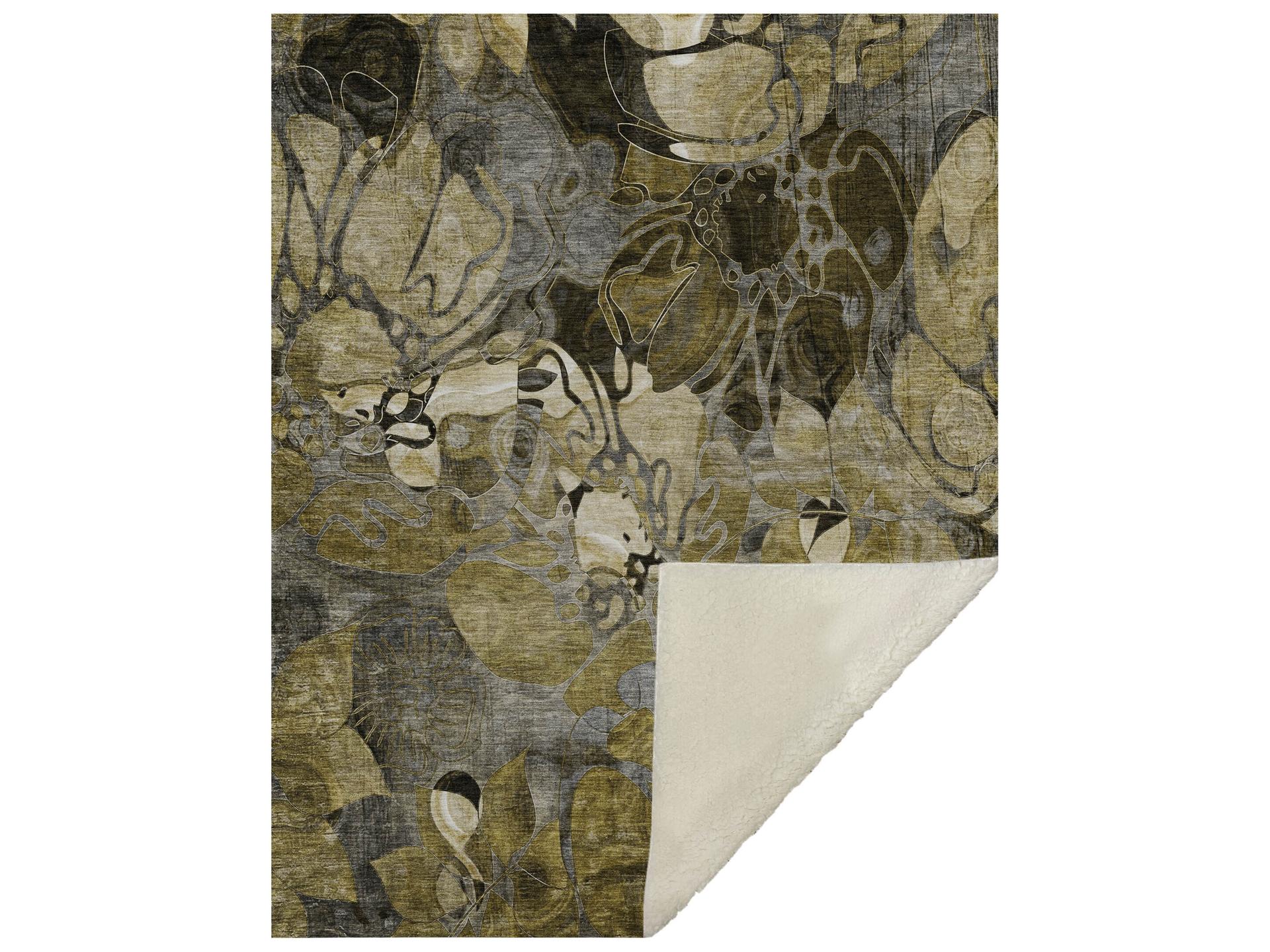 Sherpa Brown Polyester Throw