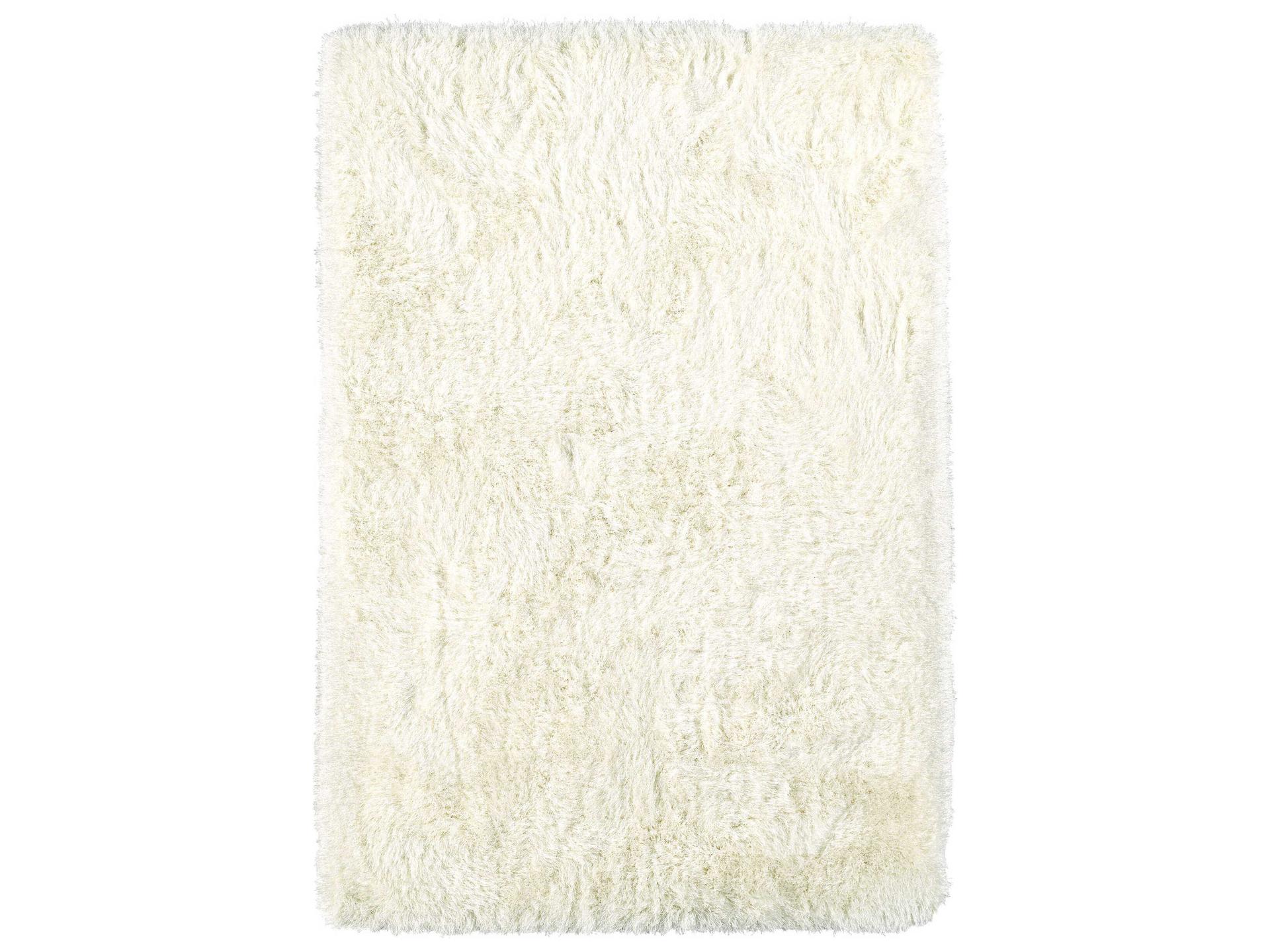 Impact Shag Area Rug Ivory Plush Hand-Tufted