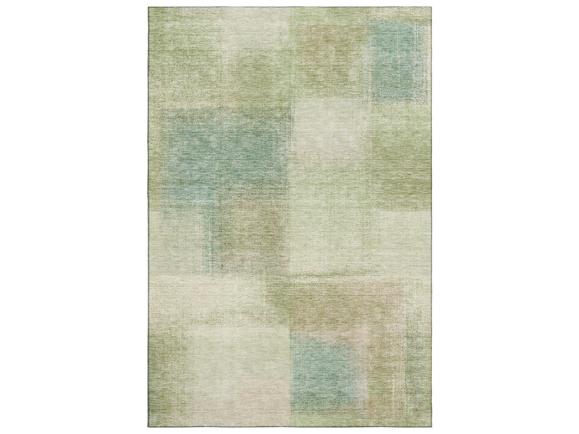 Trevi Machine Washable Area Rug in Fern