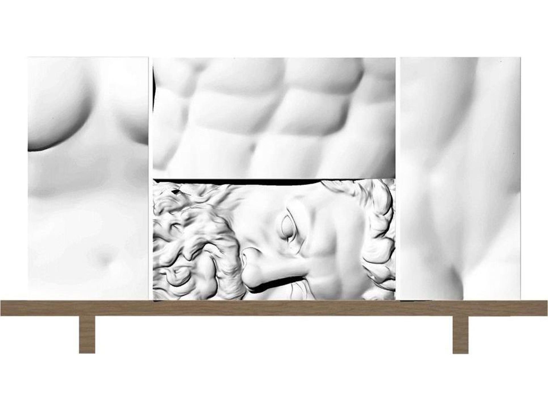 Ercole E Afrodite By Lab 80" Oak Wood Sideboard