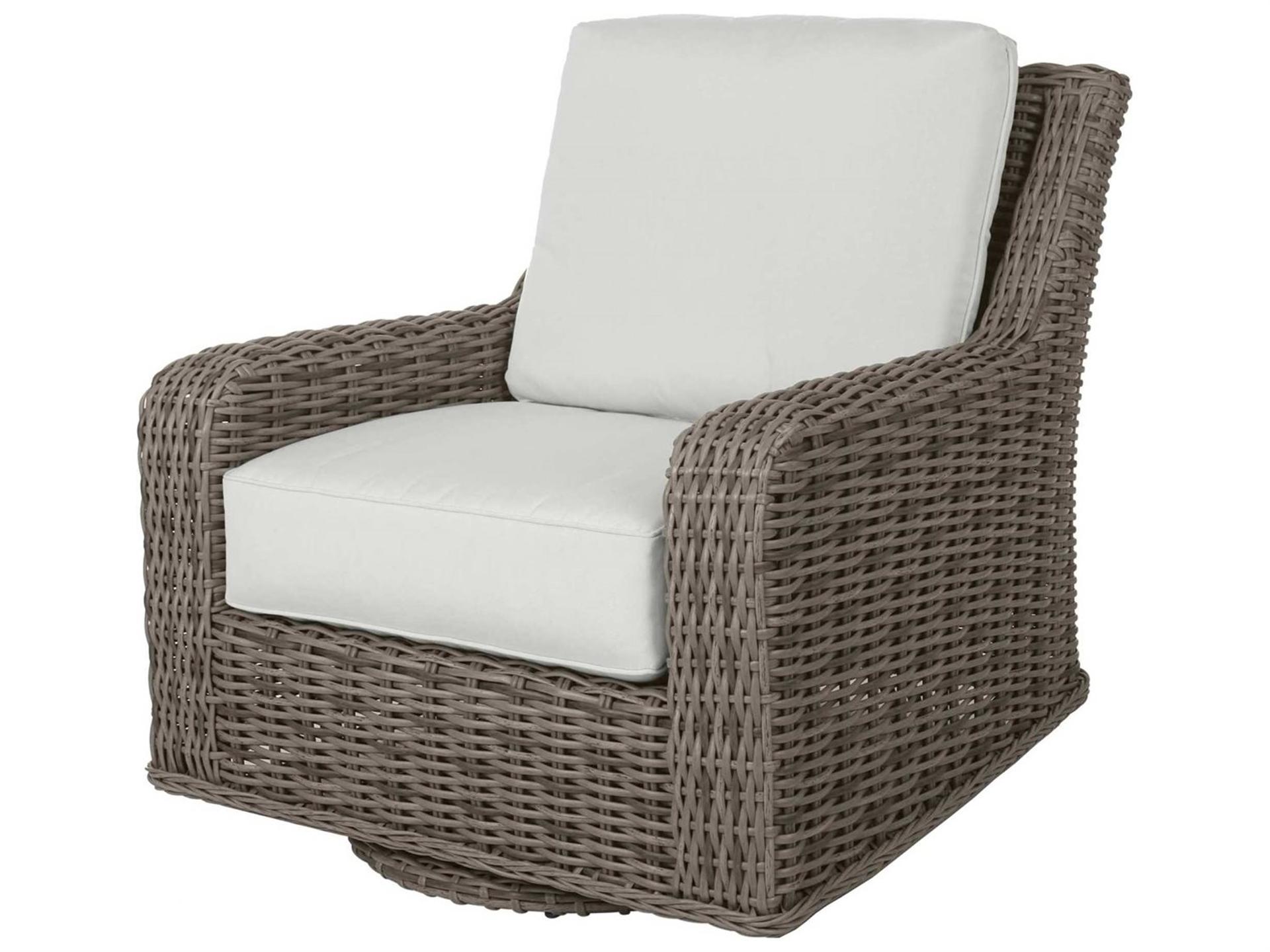 Laurent Wicker Swivel Glider Outdoor Lounge Chair