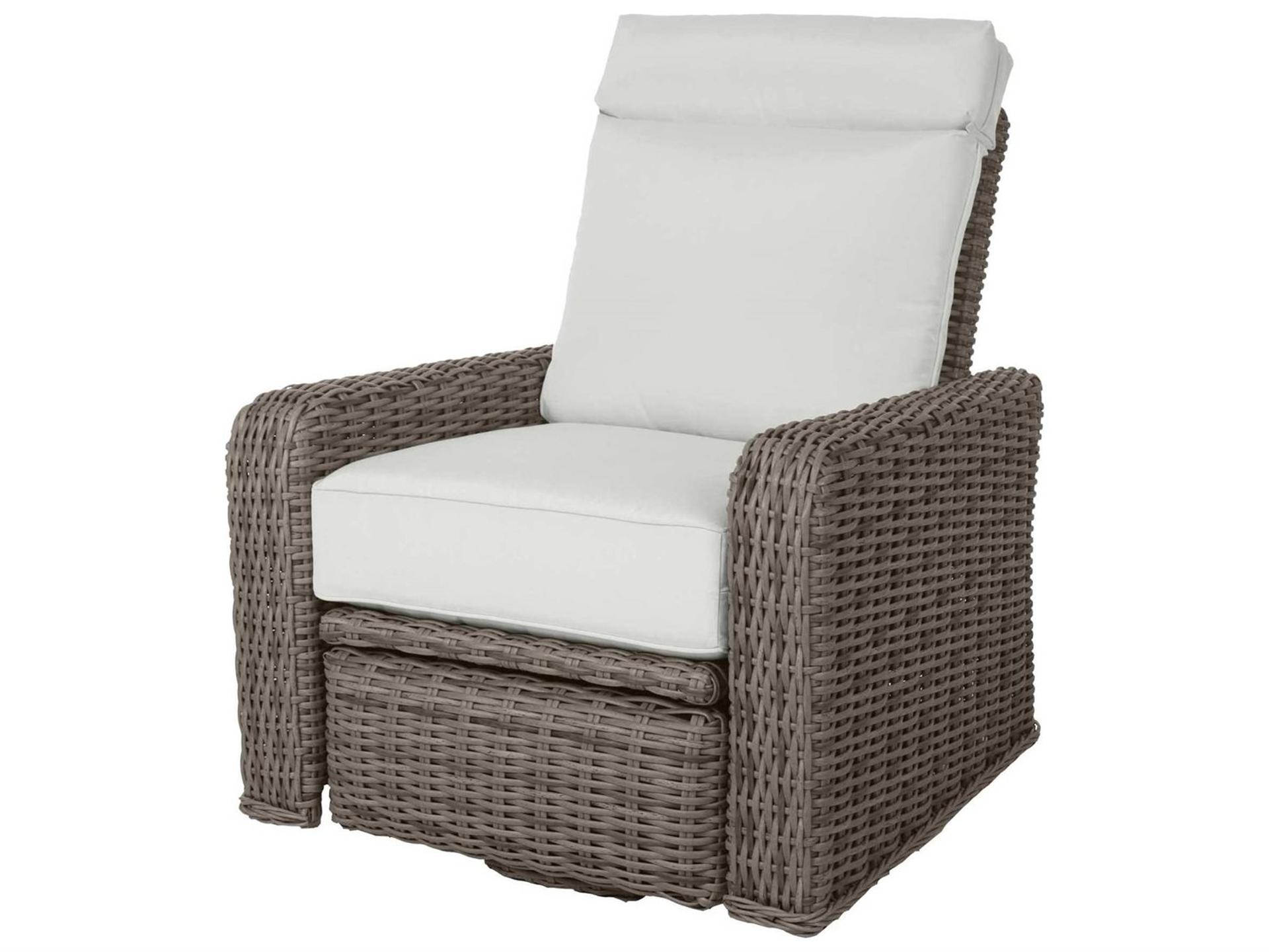 Laurent Wicker Swivel Recliner Outdoor Lounge Chair