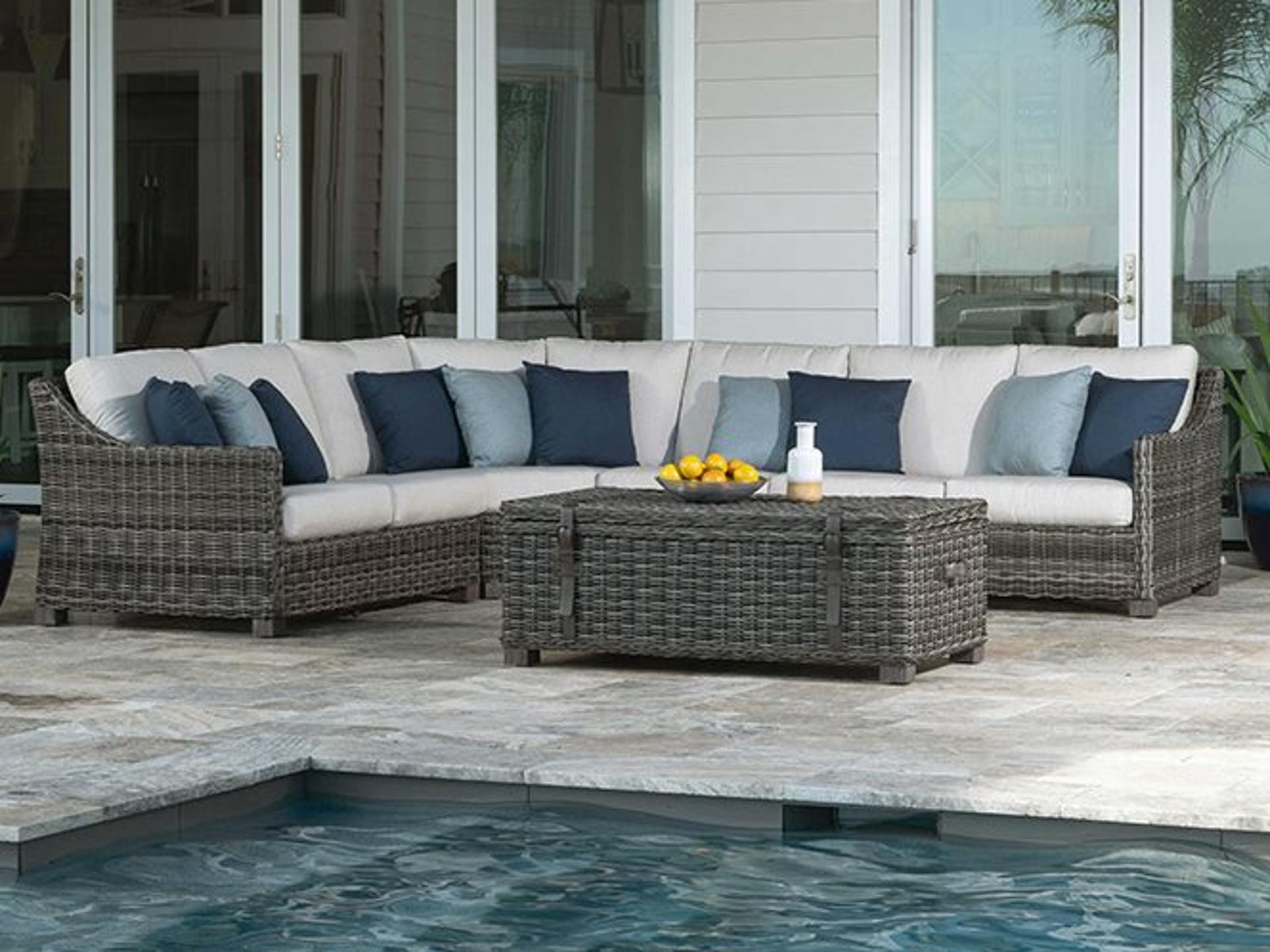 Avallon Wicker Sectional Outdoor Patio Lounge Set
