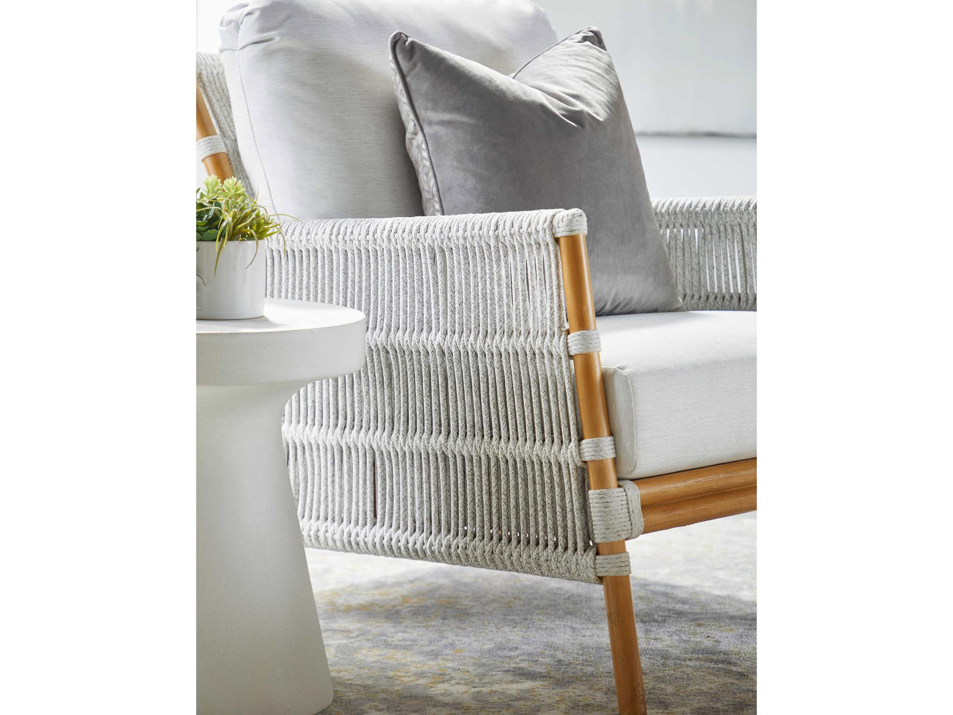 Essentials for Living Outdoor District Ivory Concrete Round End Table