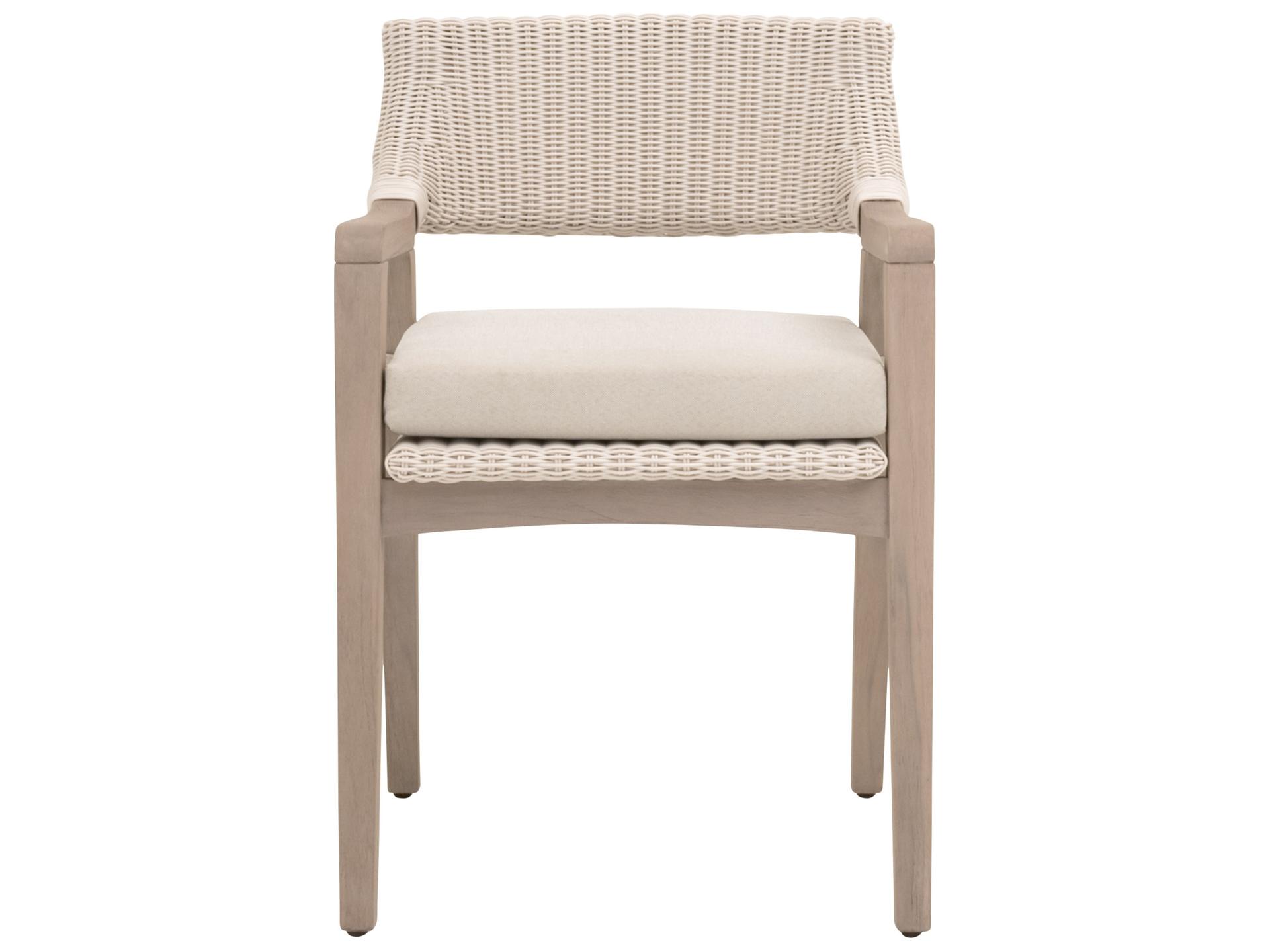 Essentials for Living Outdoor Woven - Outdoor Lucia Wood Wicker Dining Chair