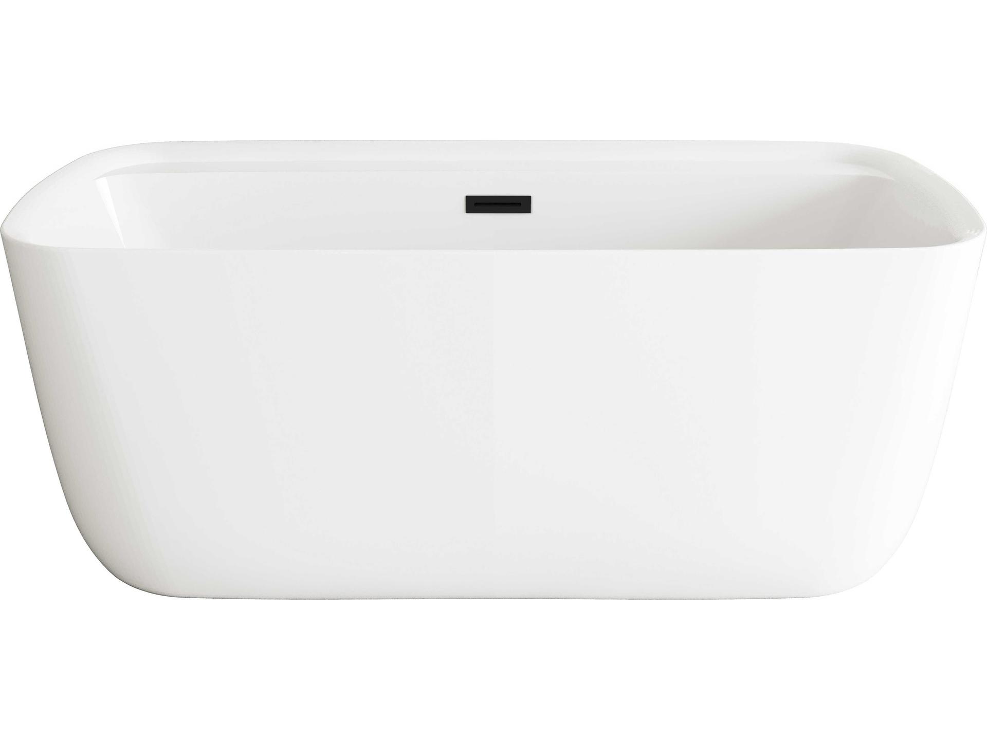 Elegant Lighting Glossy White 59" Bathtub