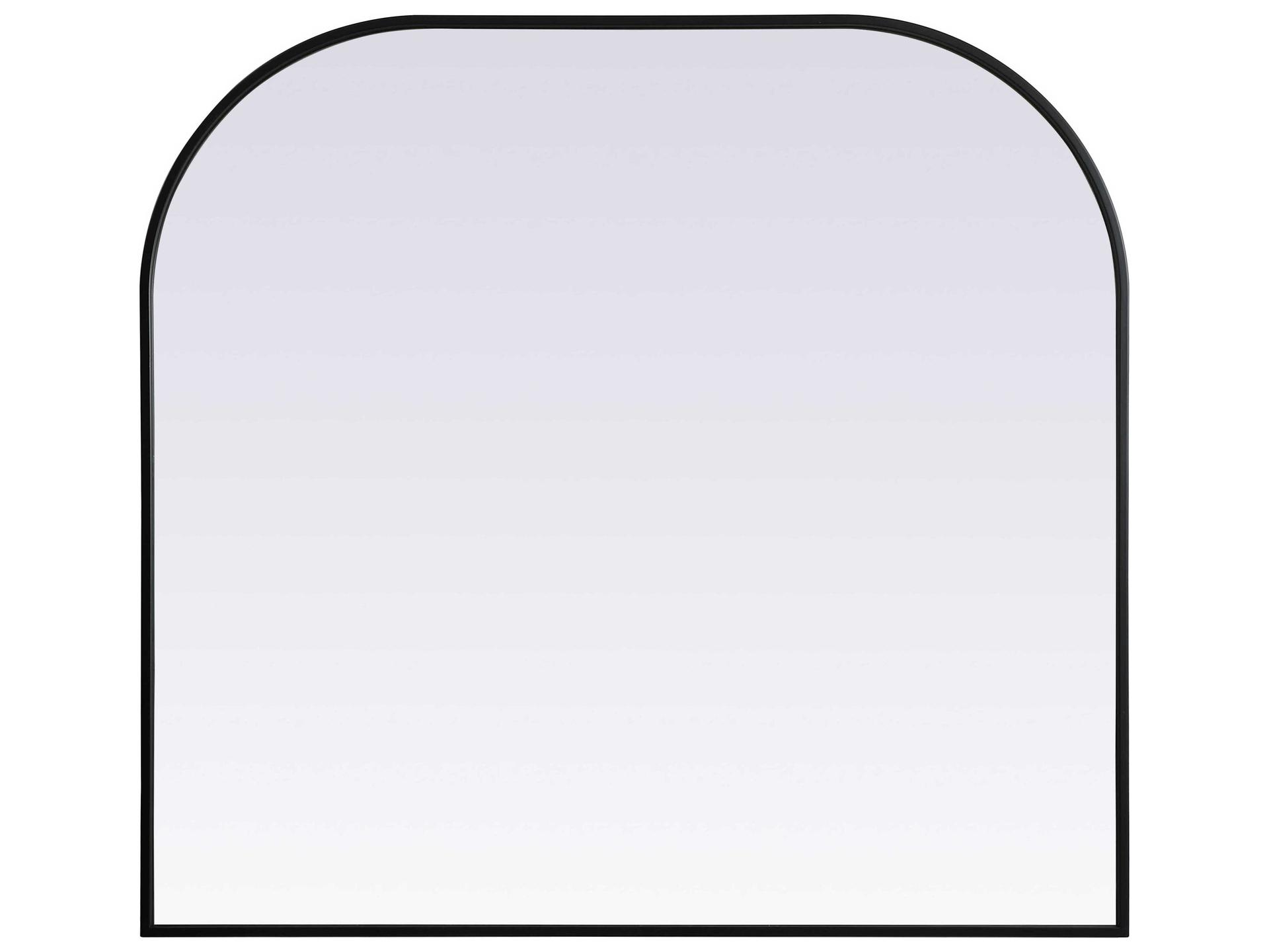 Blaire Black Arch Wall Mirror 40 x 38 Inch