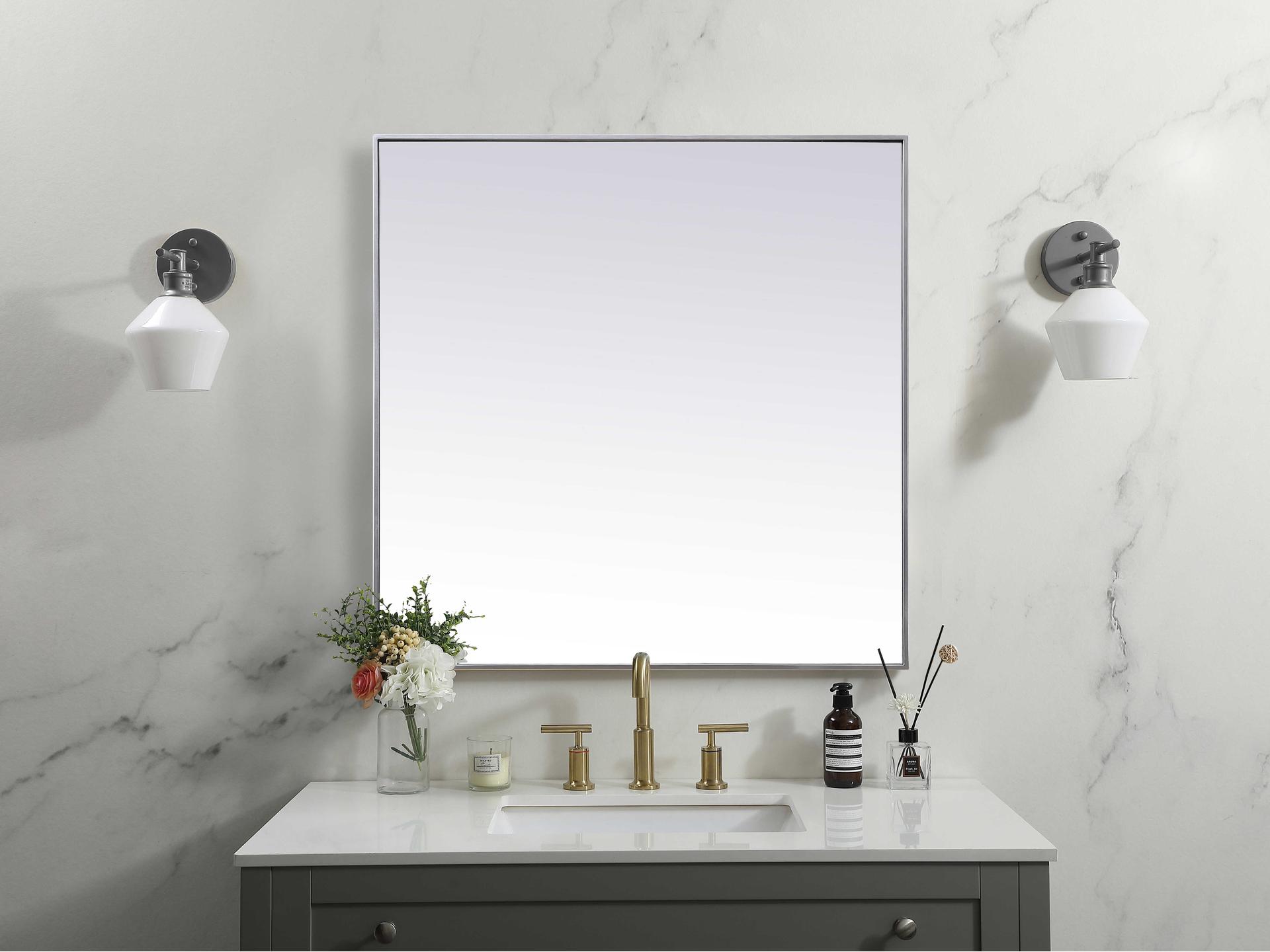 Elegant Lighting Eternity Square Wall Mirror