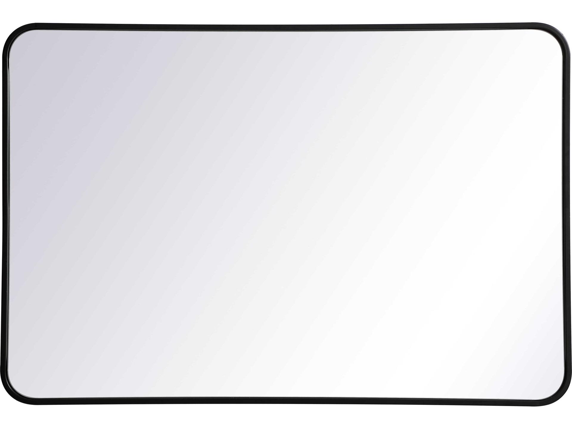Evermore Rectangle Wall Mirror in Black
