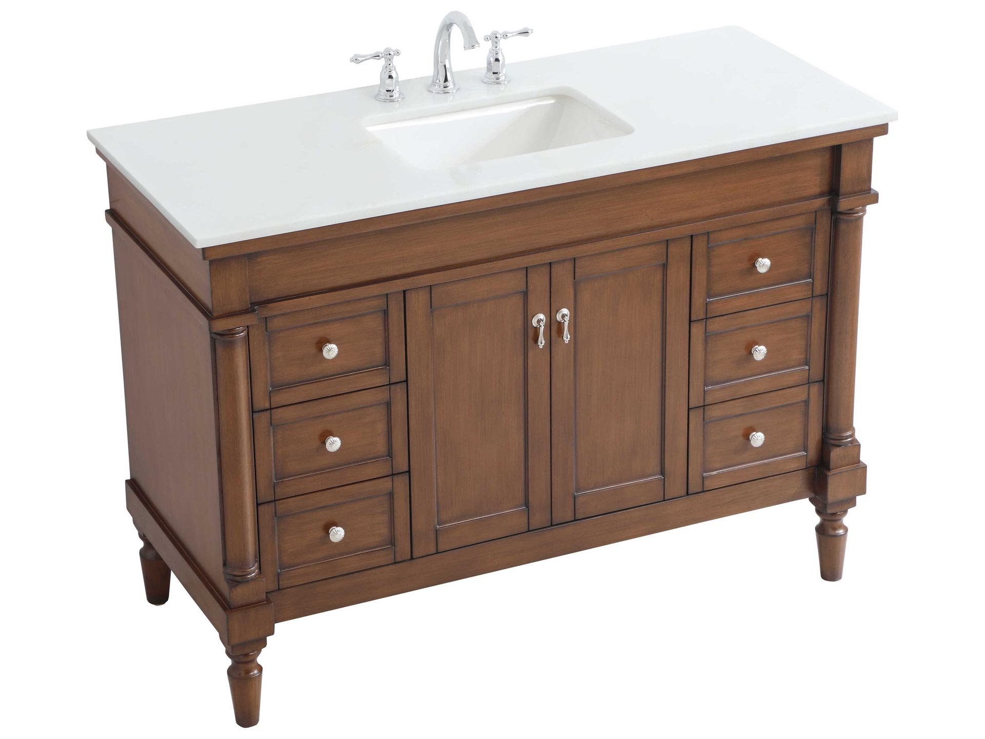 Elegant Lighting Lexington Walnut 48" Vanity