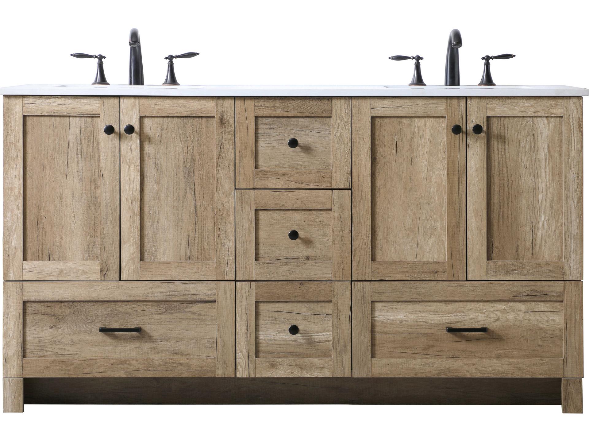 Elegant Lighting Soma Natural Oak Vanity