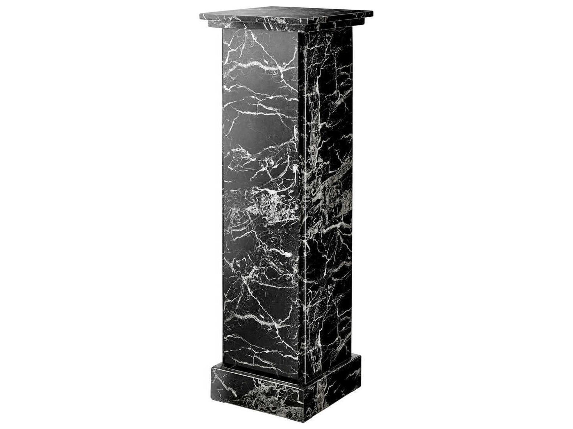 Caselli Black Faux Marble Column