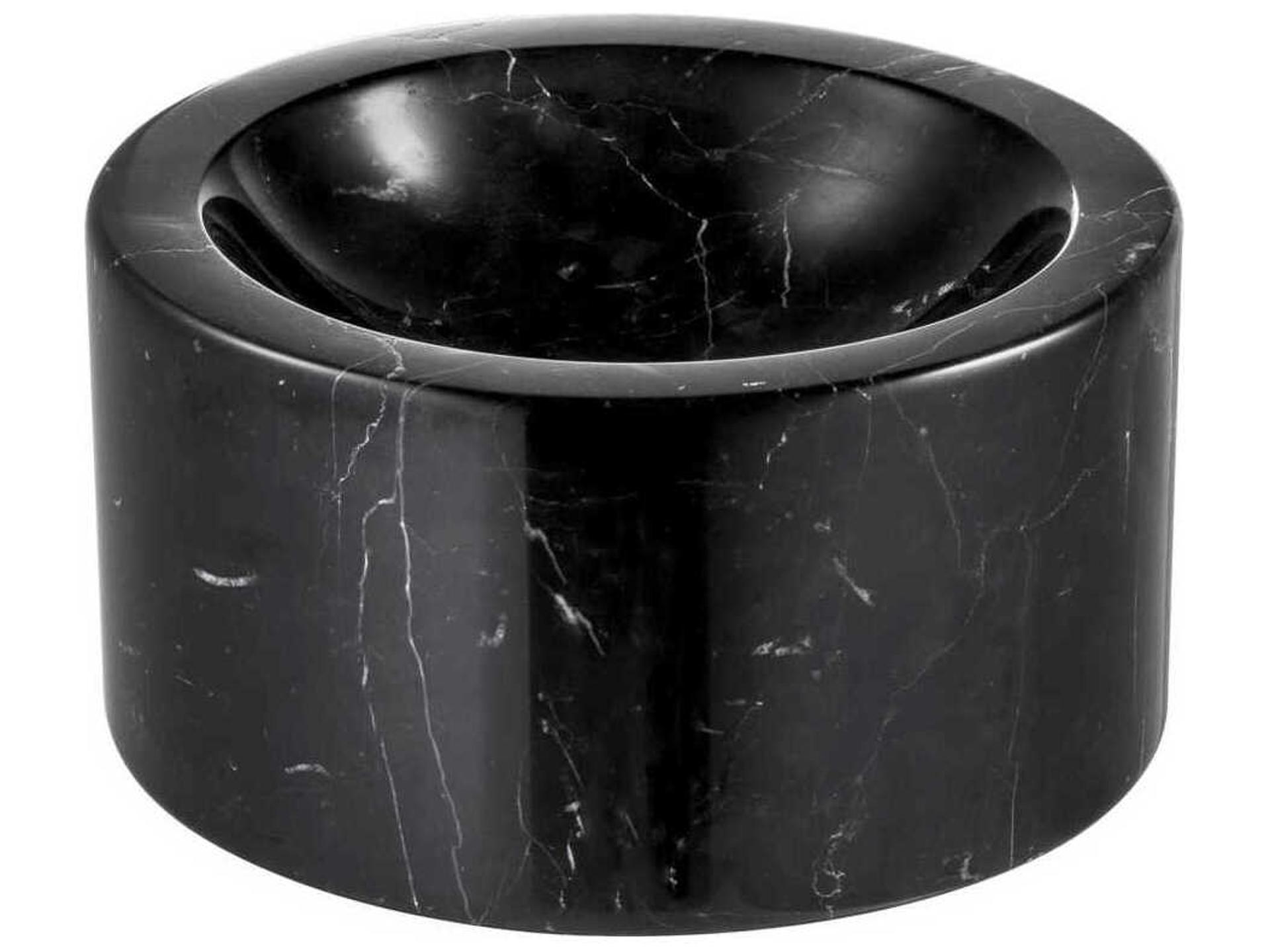 Conex Honed Black Marble Bowl