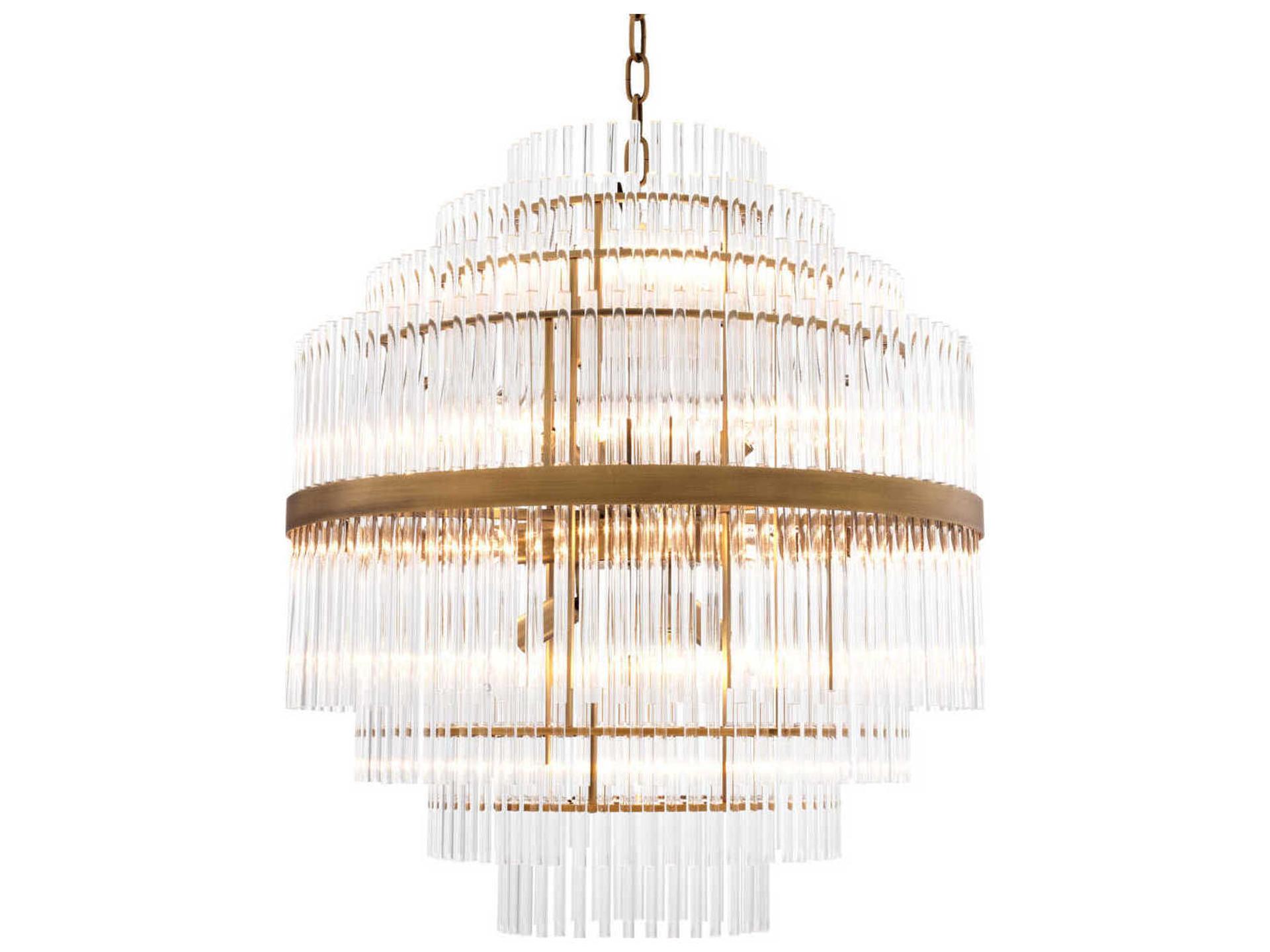 Eichholtz East Antique Brass Chandelier