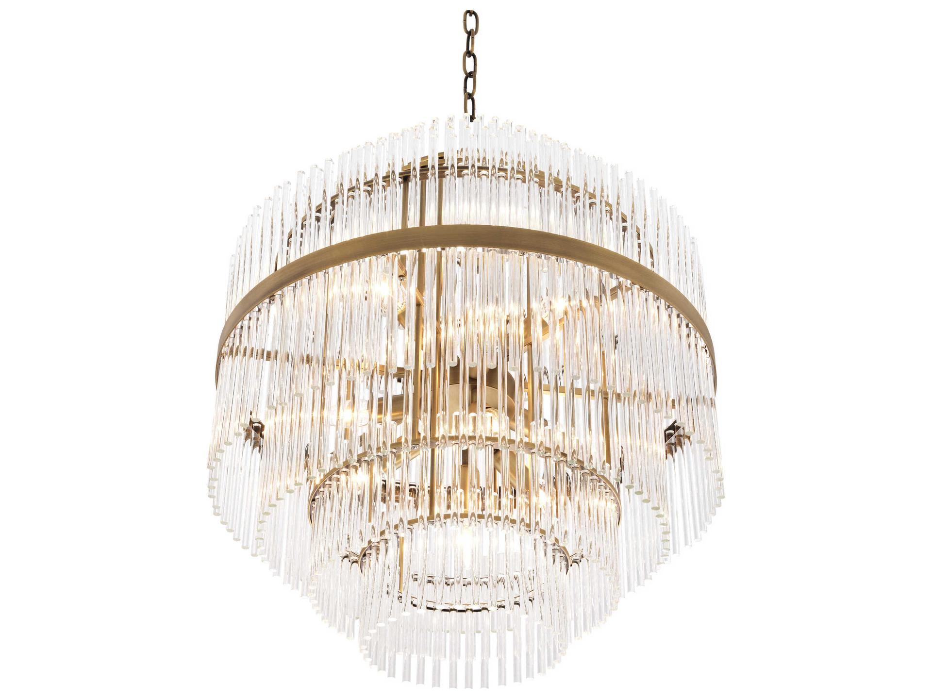 Eichholtz East Antique Brass Chandelier