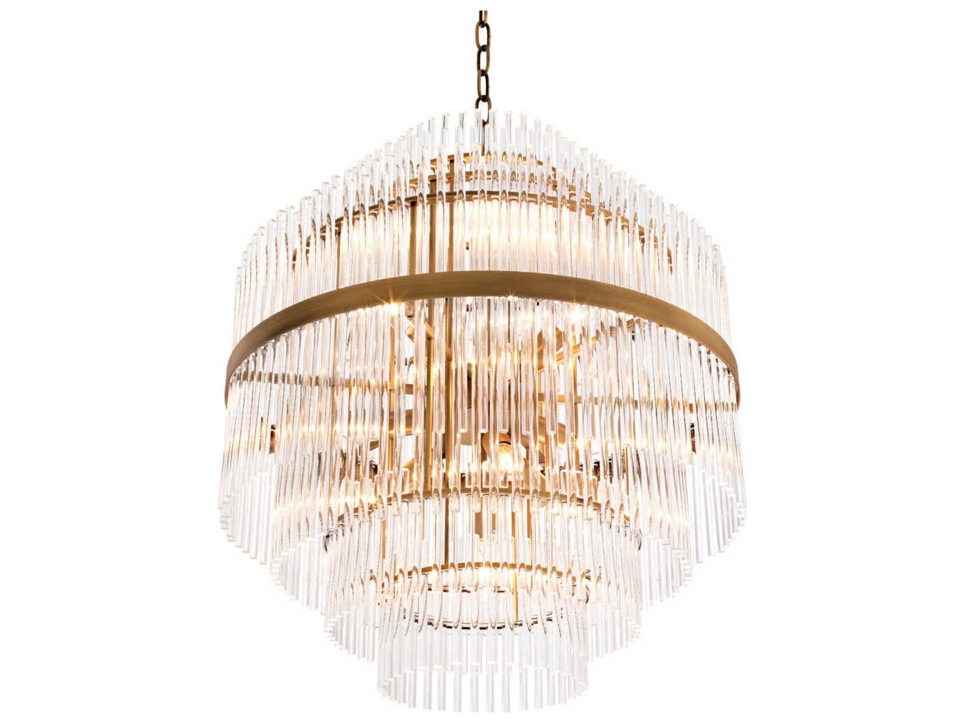 Eichholtz East Antique Brass Chandelier