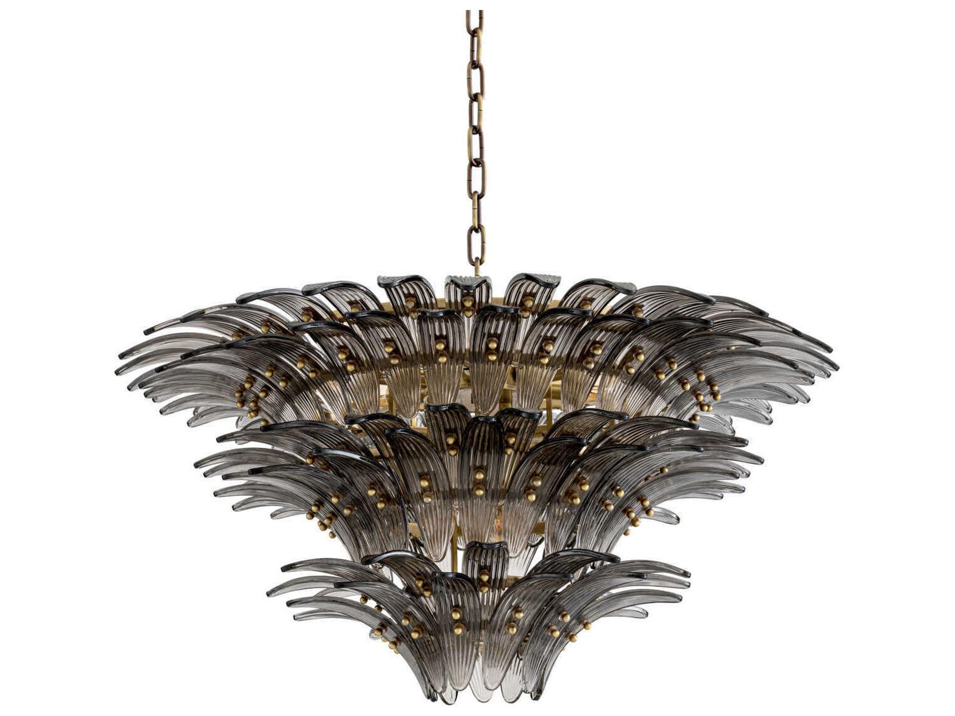 Eichholtz Italo Light Brushed Brass Chandelier