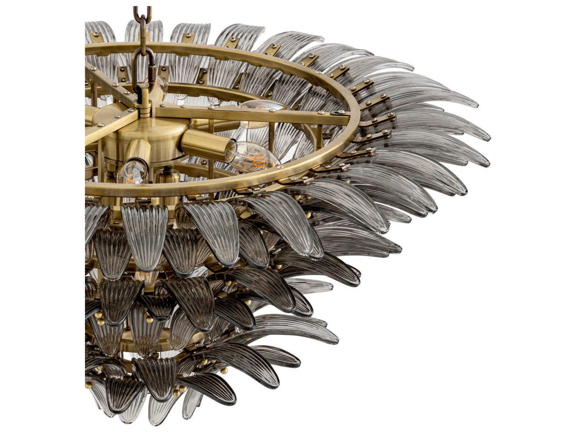 Eichholtz Italo Light Brushed Brass Chandelier