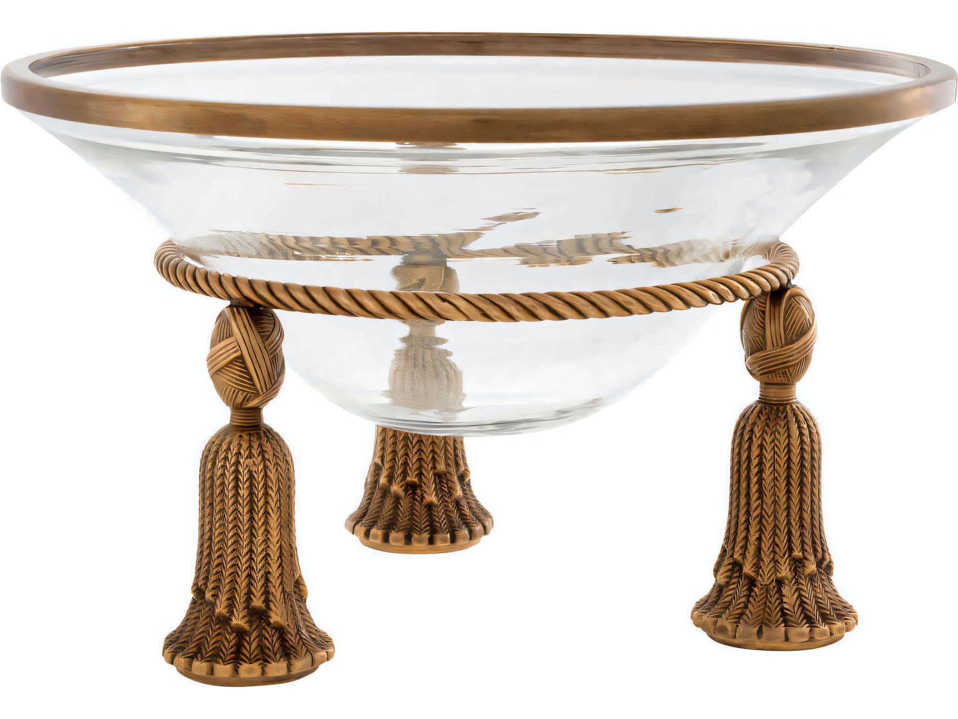 Tassel Vintage Brass Bowl