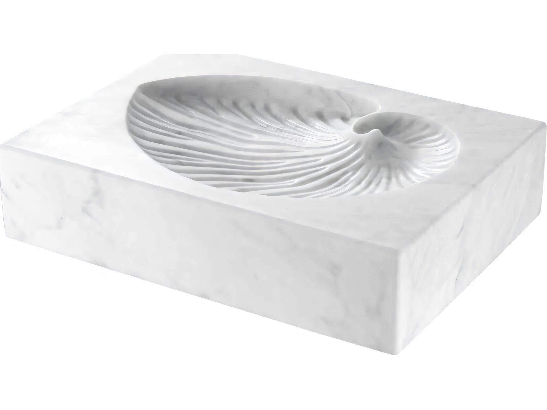 Conchiglia White Marble Object