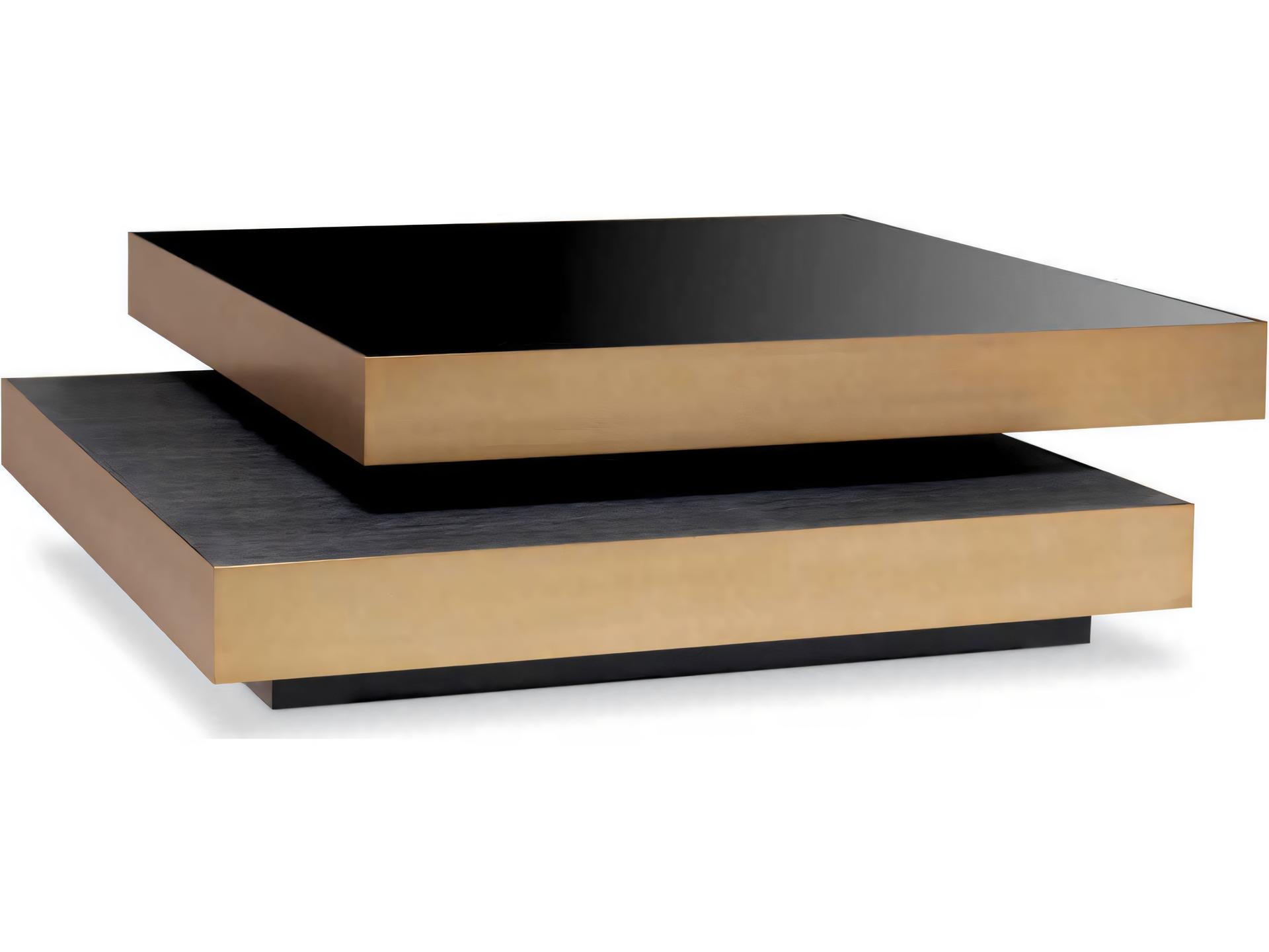 Shelton Coffee Table Overlapping Squares