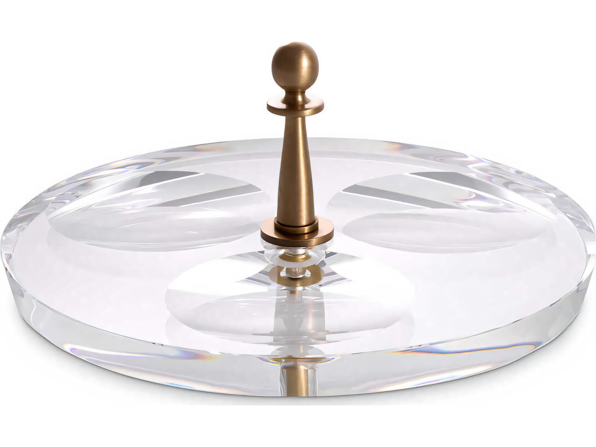 Krone Antique Brass Tray