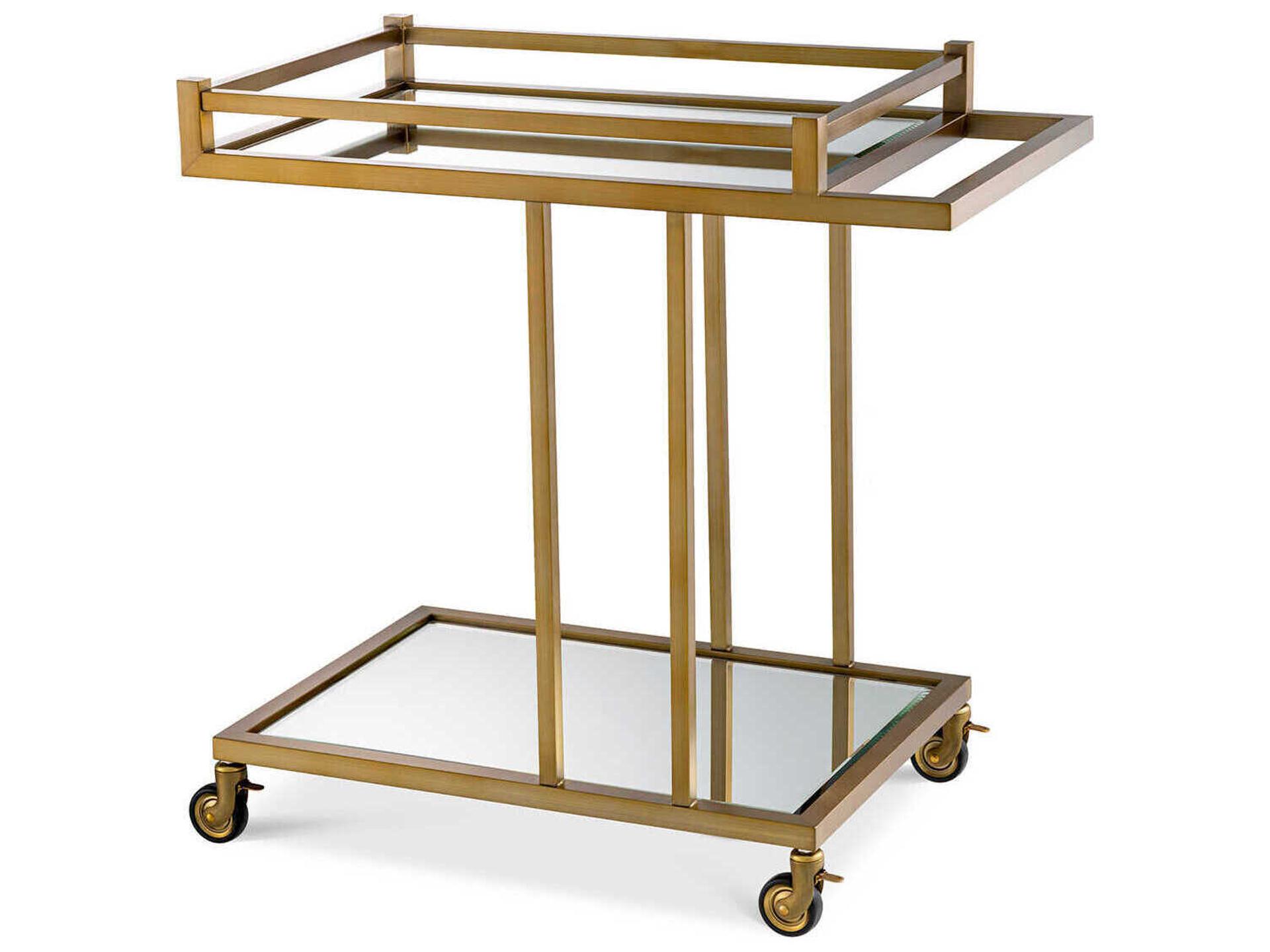 Beverly Hills Brushed Brass Trolley