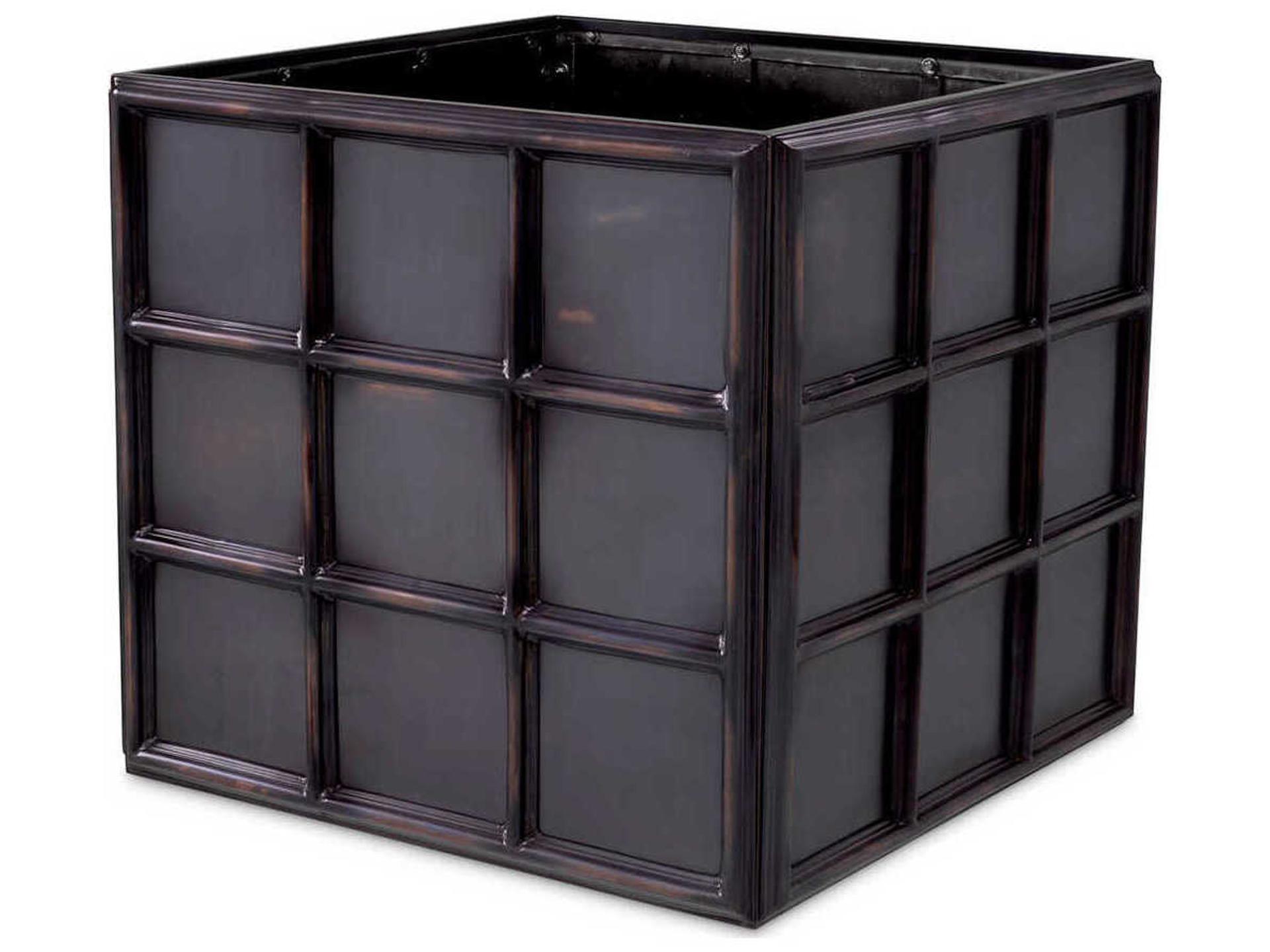 Grid M Planter Antique Bronze Finish