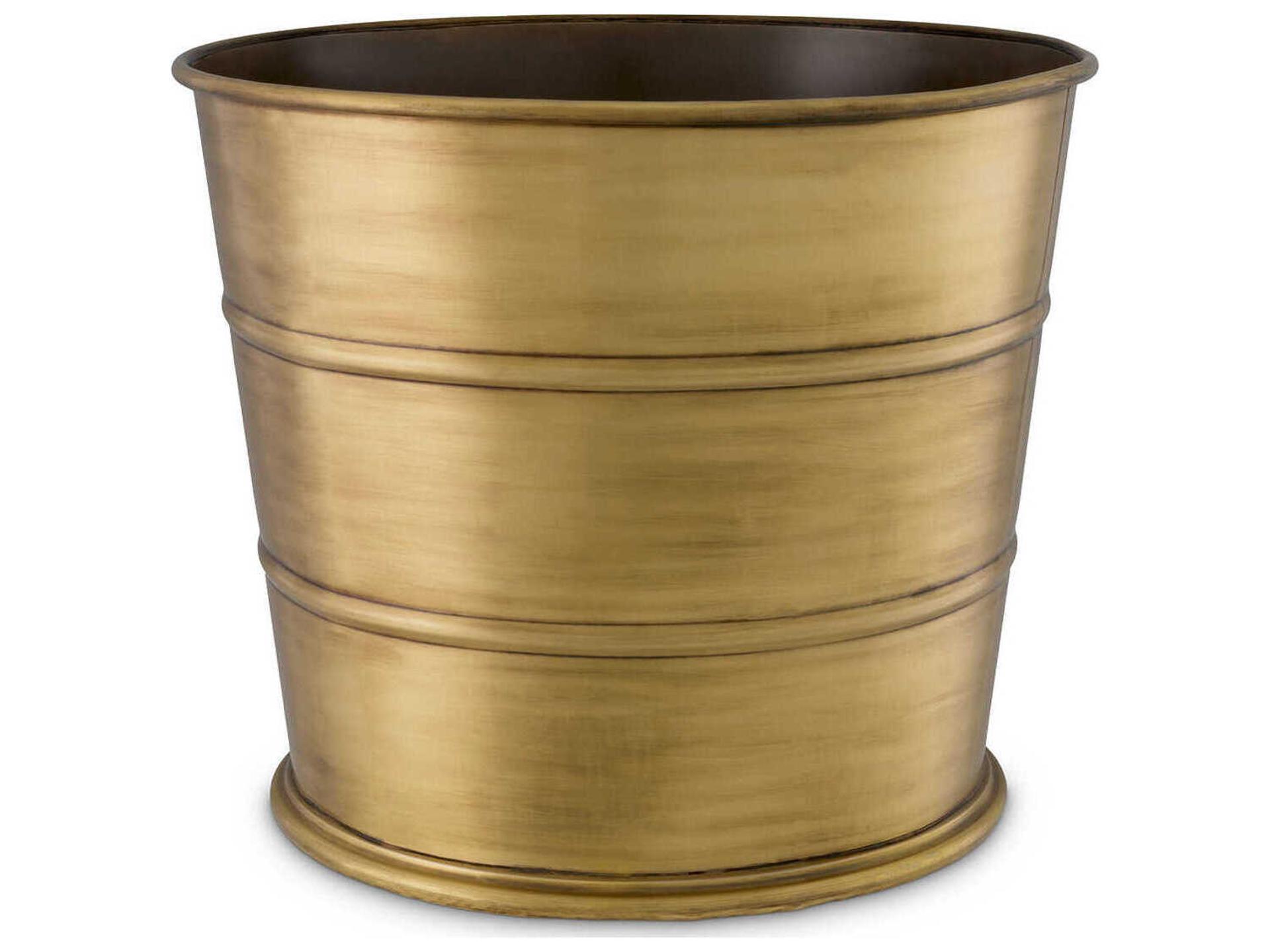 Hortus Planter in Vintage Brass Finish