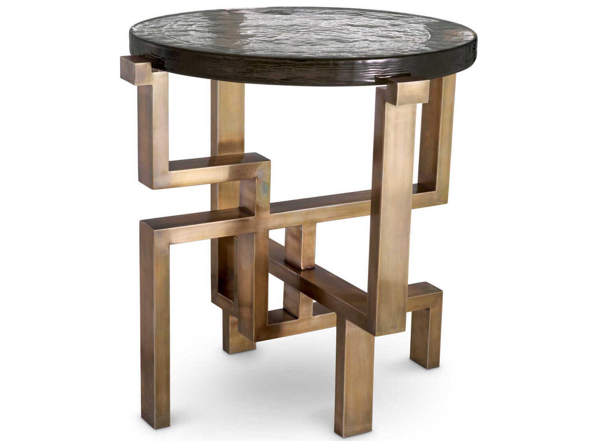 Eichholtz Gee Vintage Brass Side Table