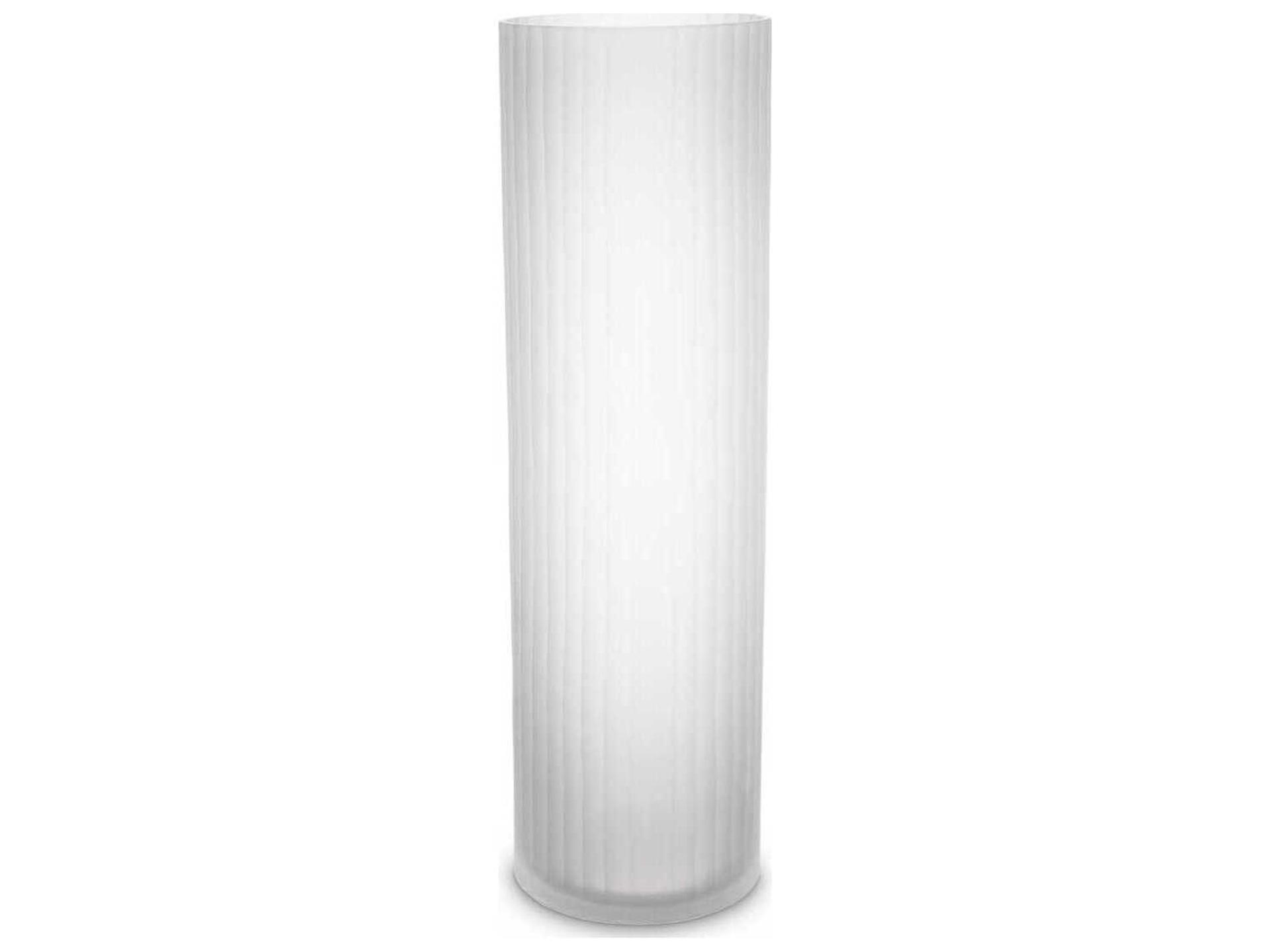 Haight L Frosted White Vase