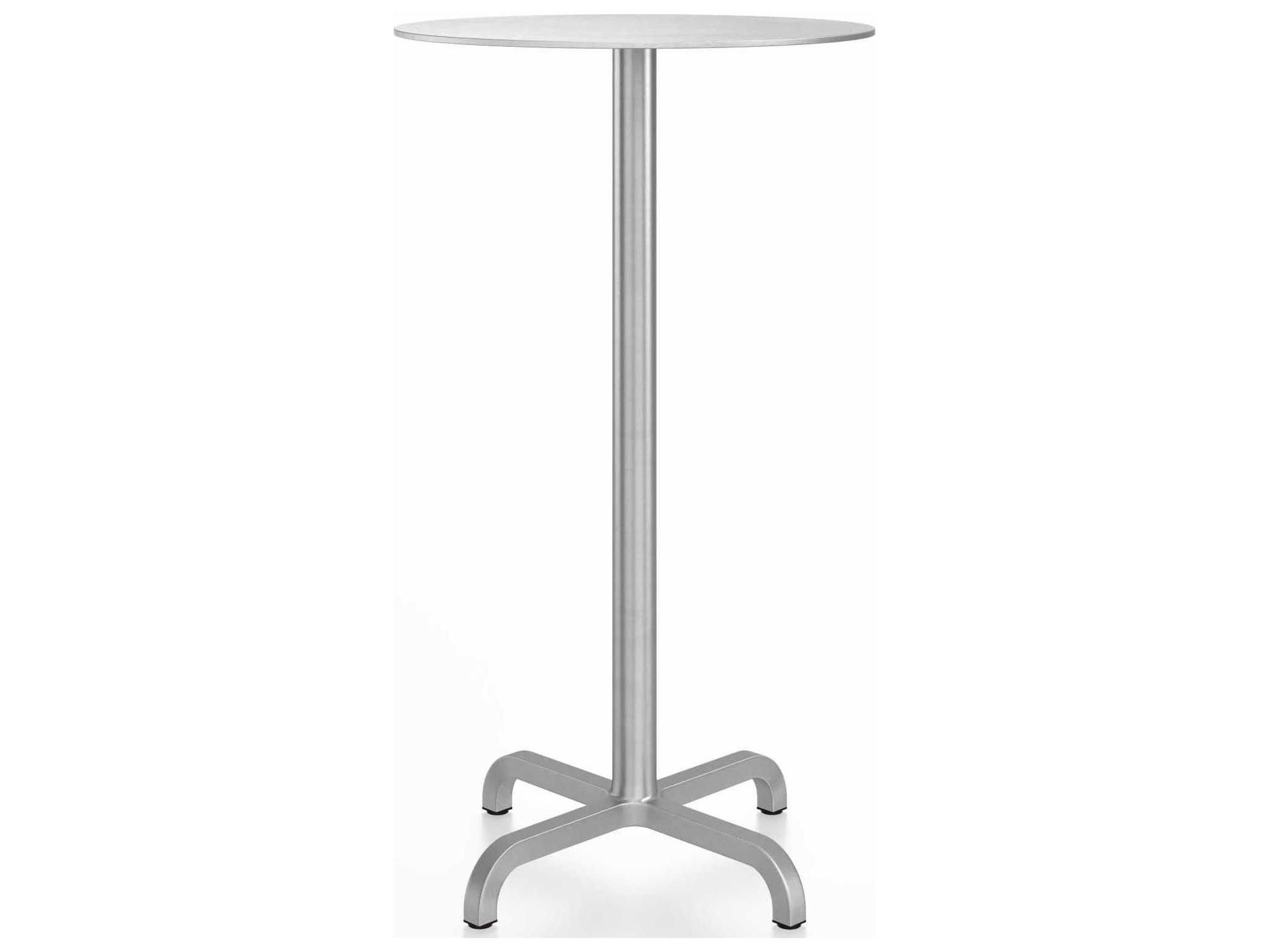 20-06 By Norman Foster Round Wood Bar Table