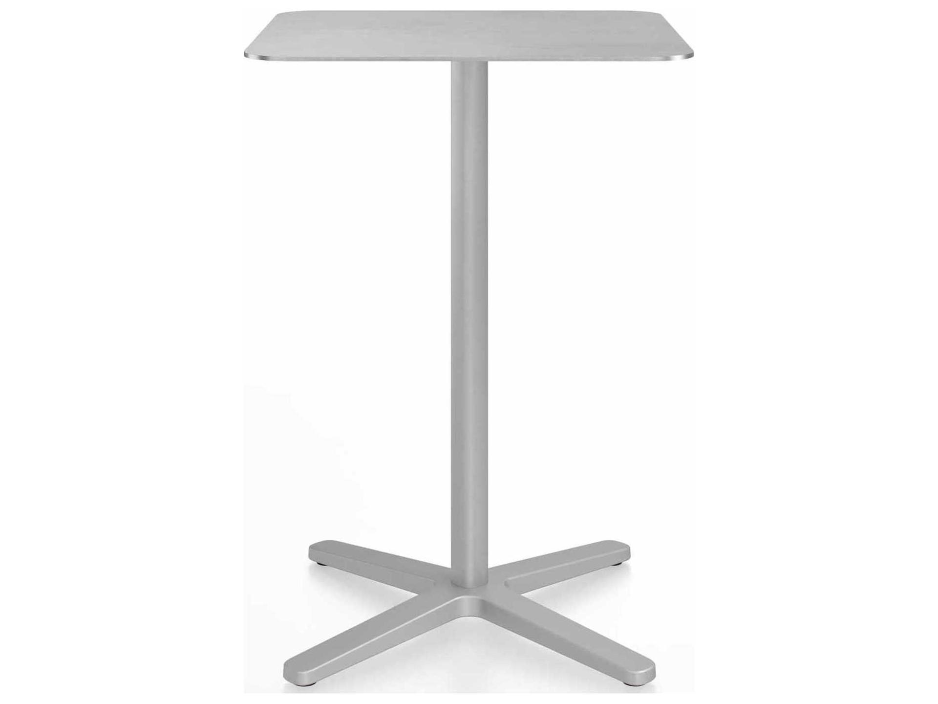 Emeco By Jasper Morrison Rectangular Outdoor Counter Table with X-Base
