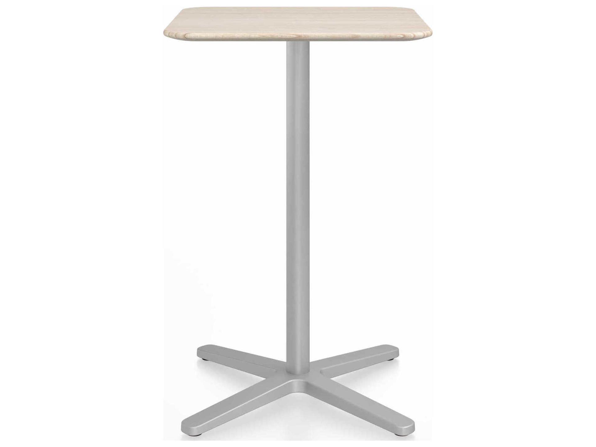 Emeco By Jasper Morrison Rectangular Outdoor Counter Table with X-Base