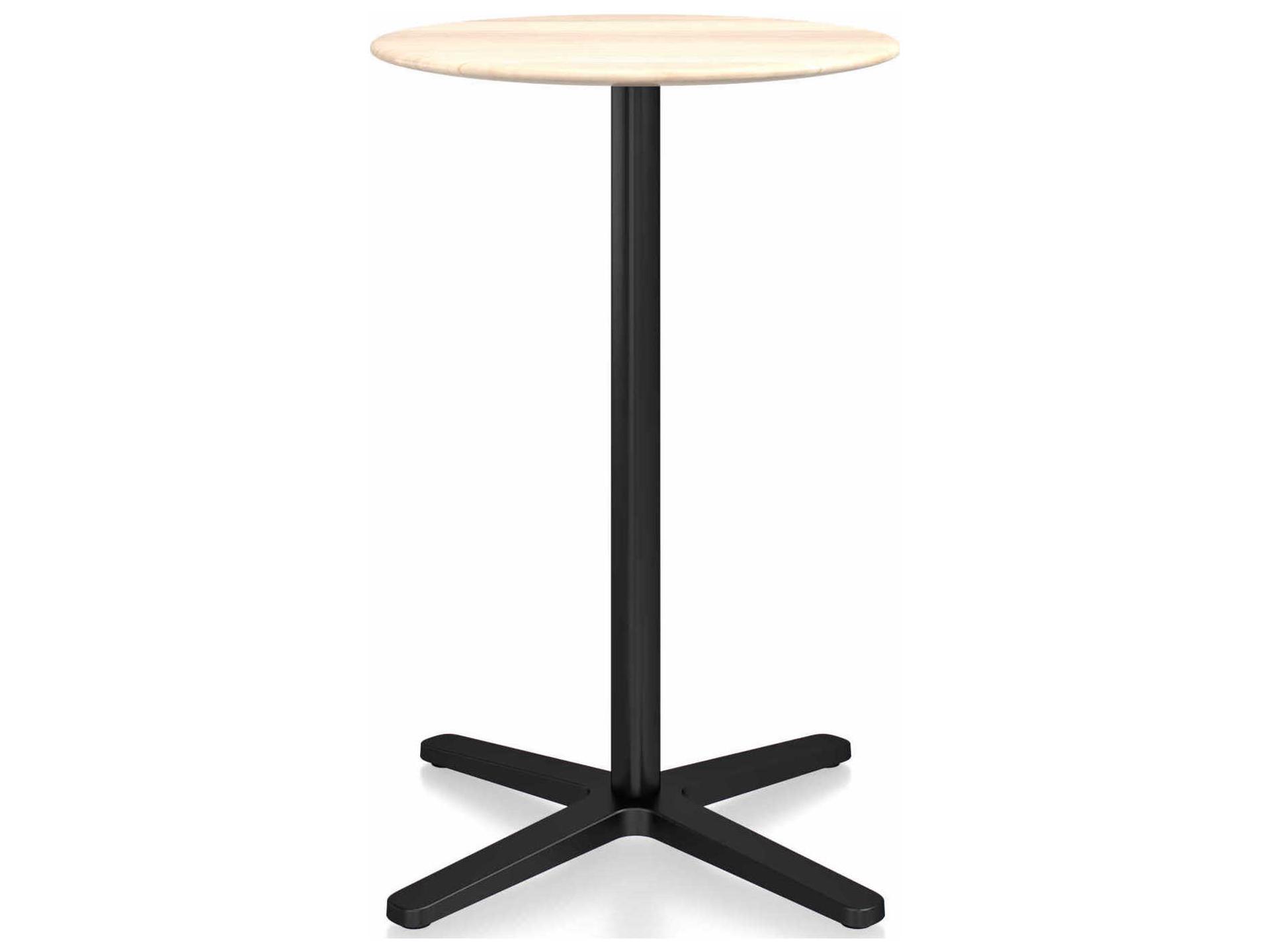 Emeco By Jasper Morrison Round Patio Counter Table with X-Base