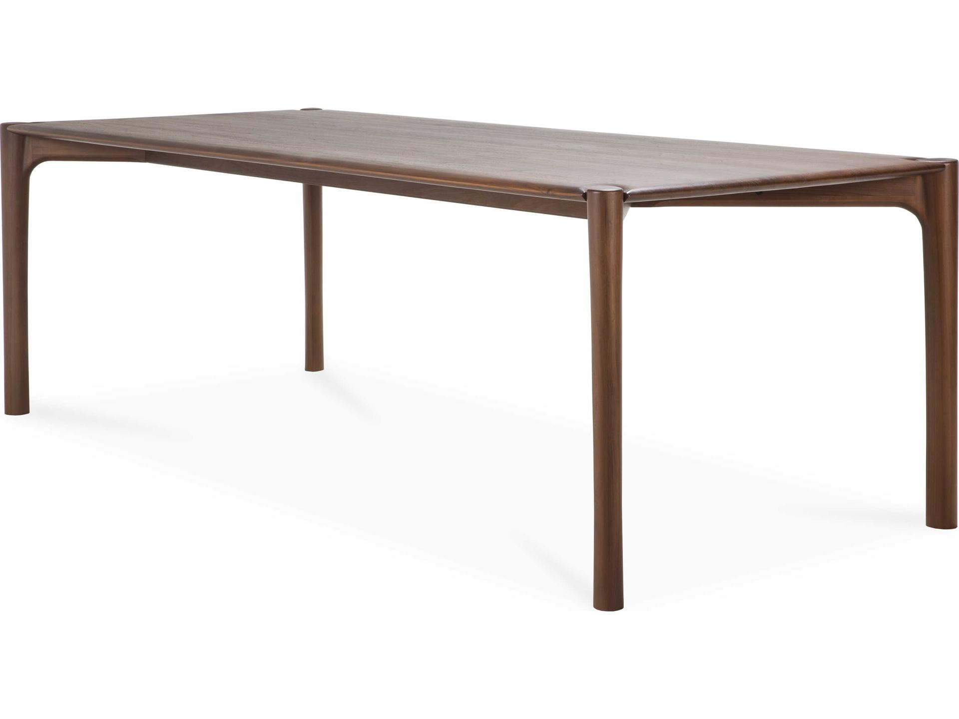 Pi Teak Dining Table Solid Wood Rectangular
