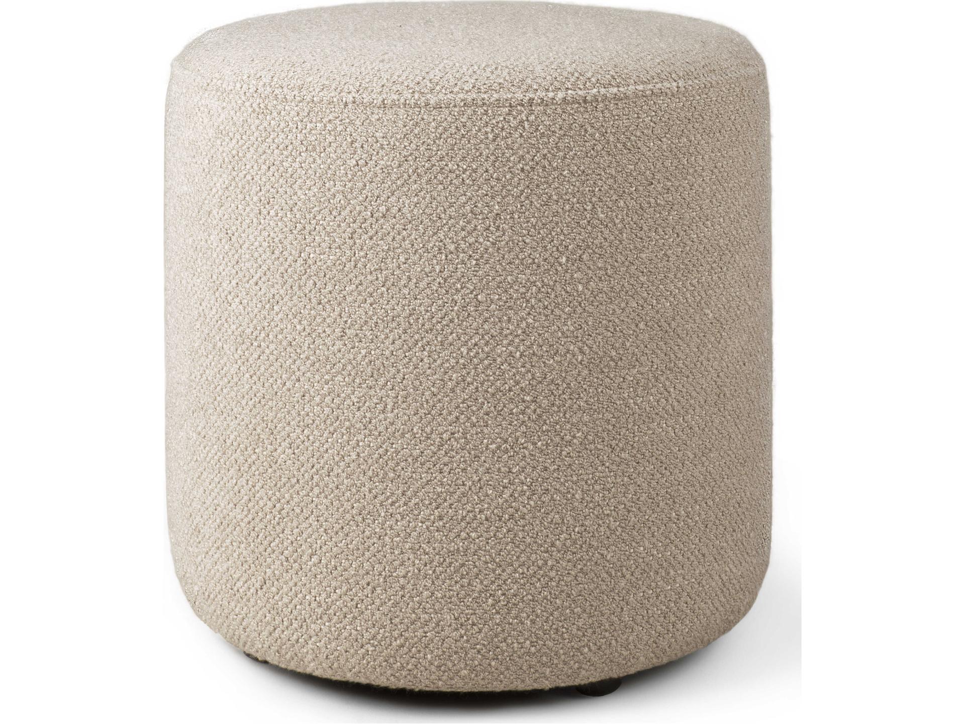 Barrow Off White Upholstered Pouf