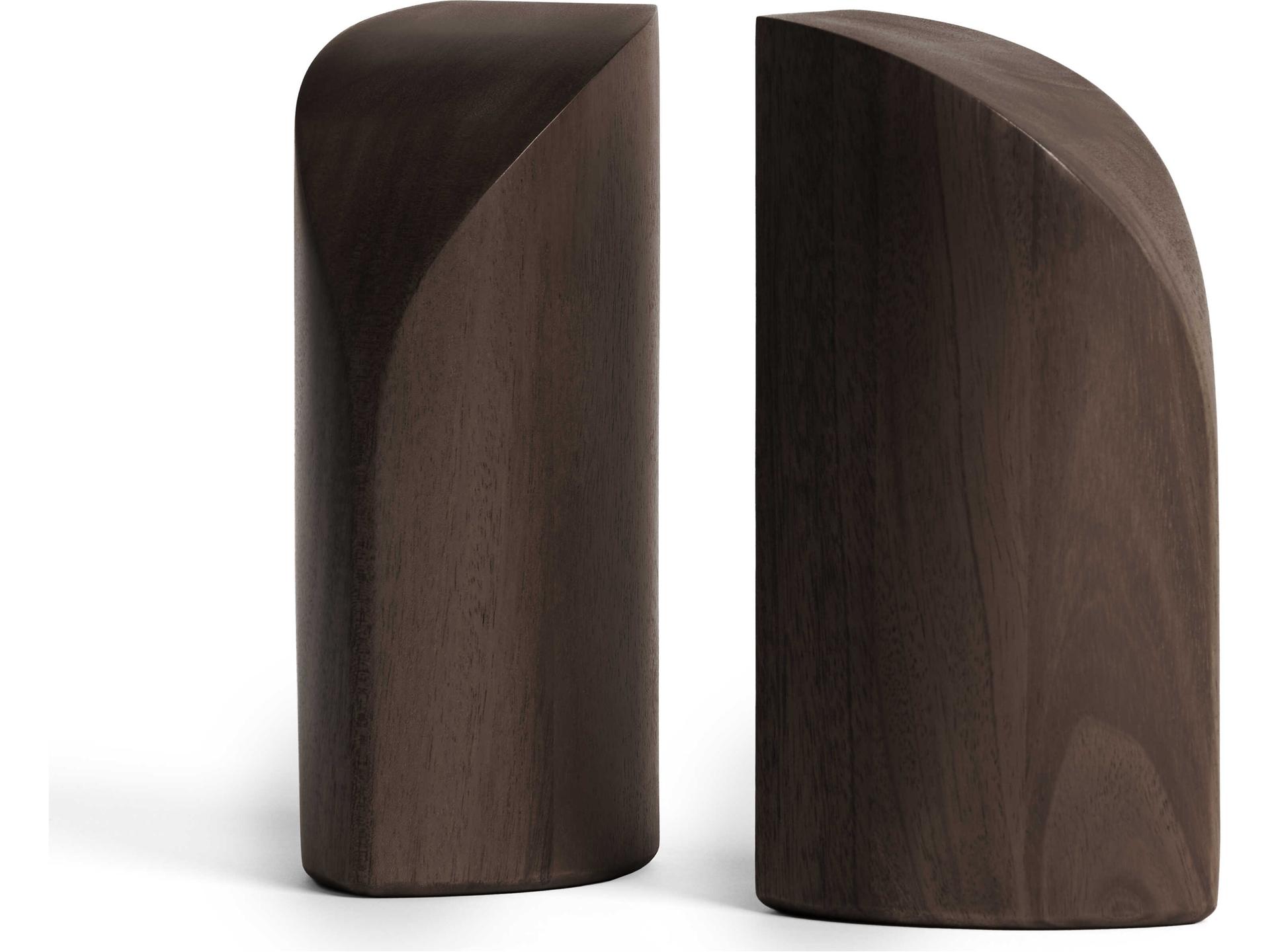 Pi Mahogany Dark Brown Pi Book Ends