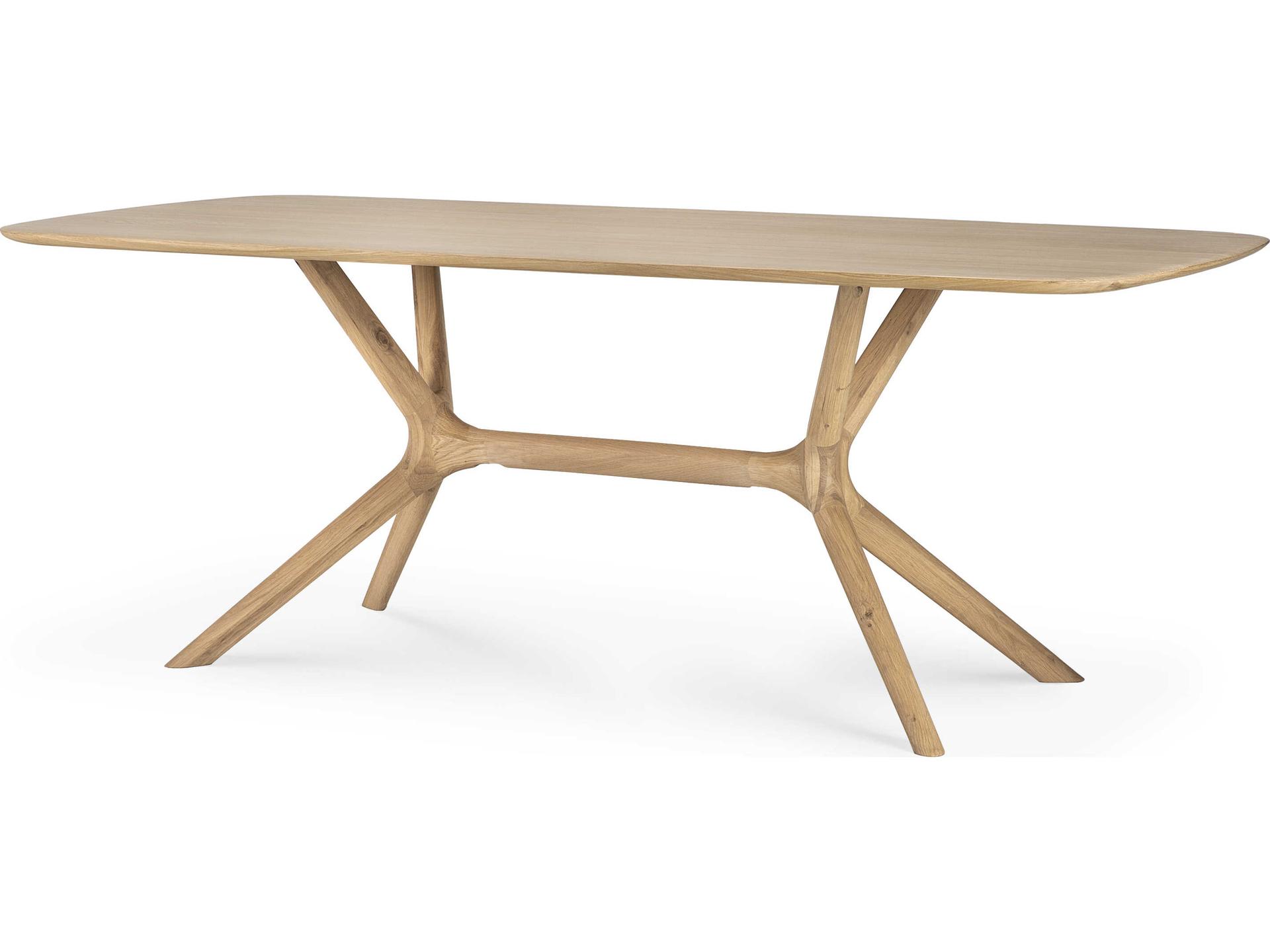 X Oak Dining Table 79-Inch