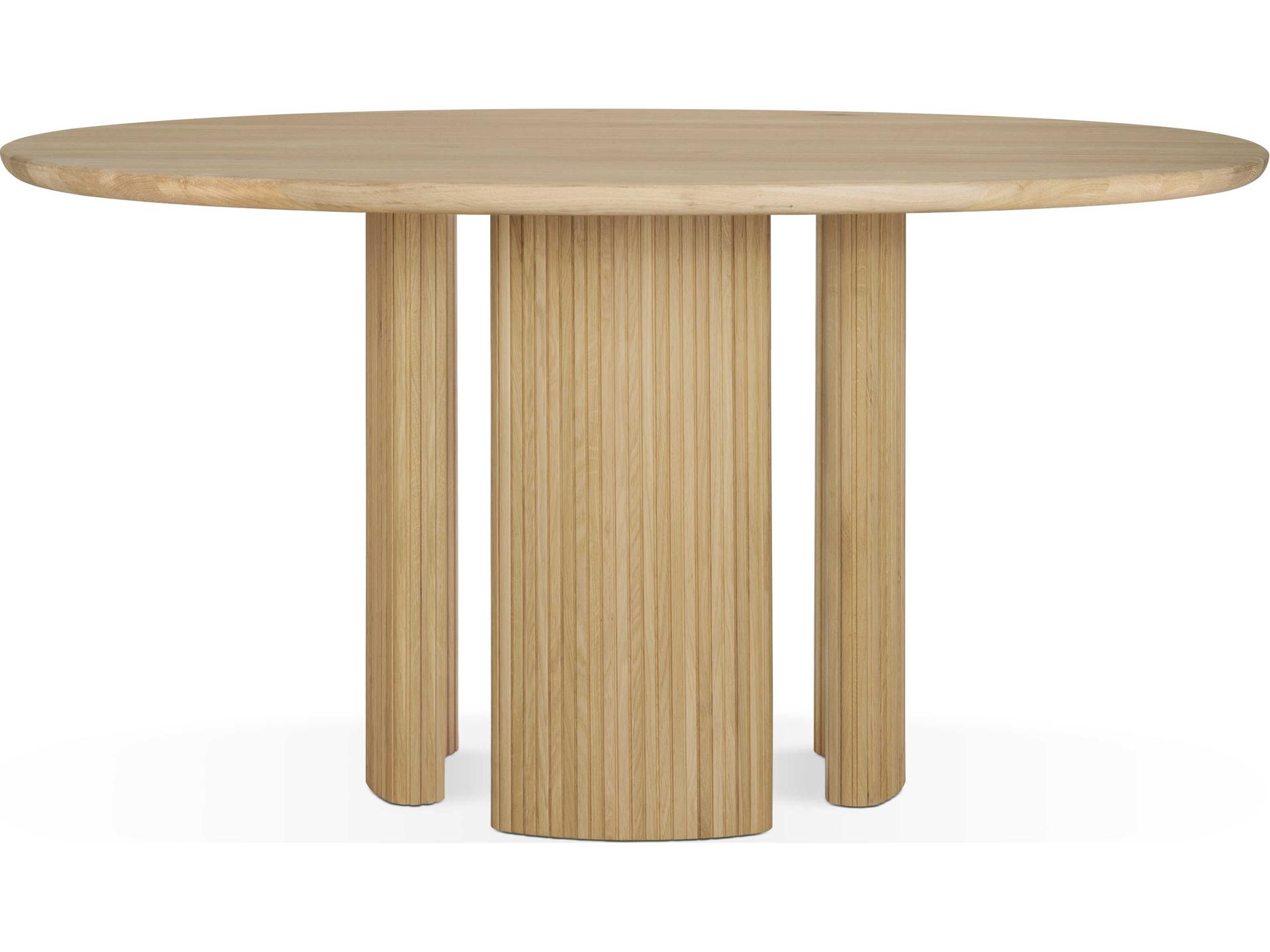 Roller Max Round Oak Dining Table